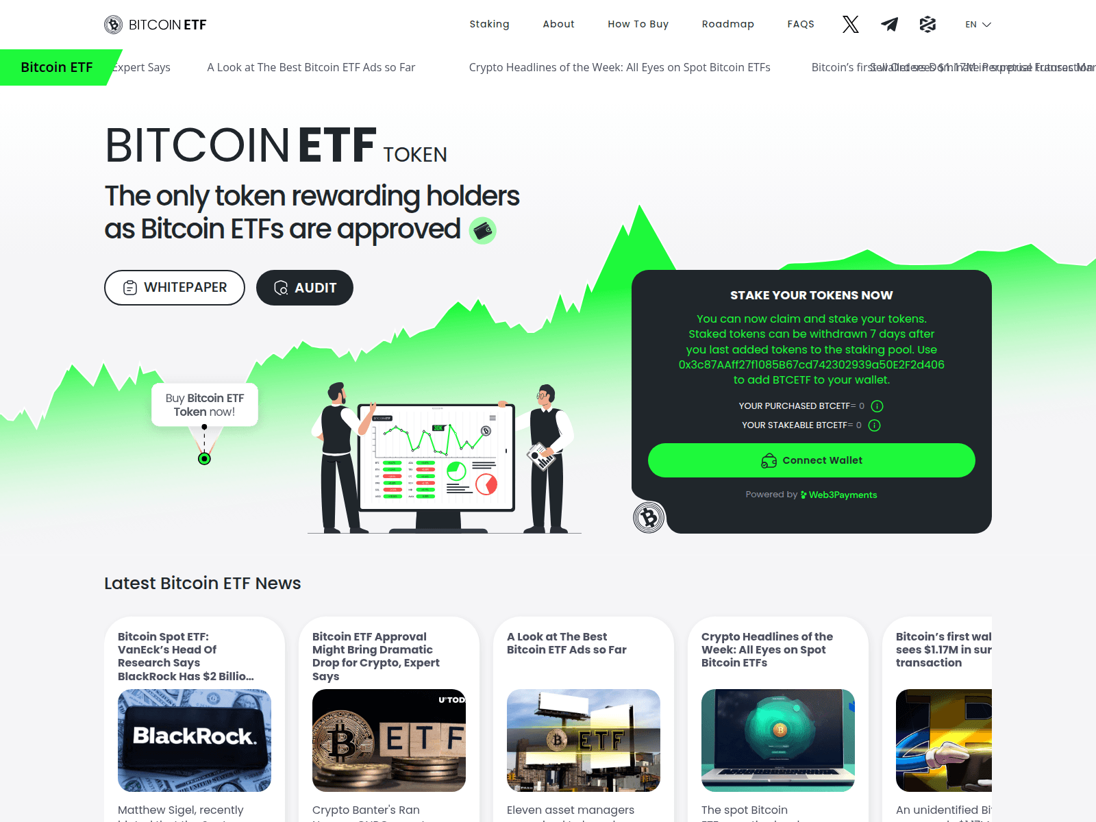 Screenshot of bitcetftoken.pages.dev