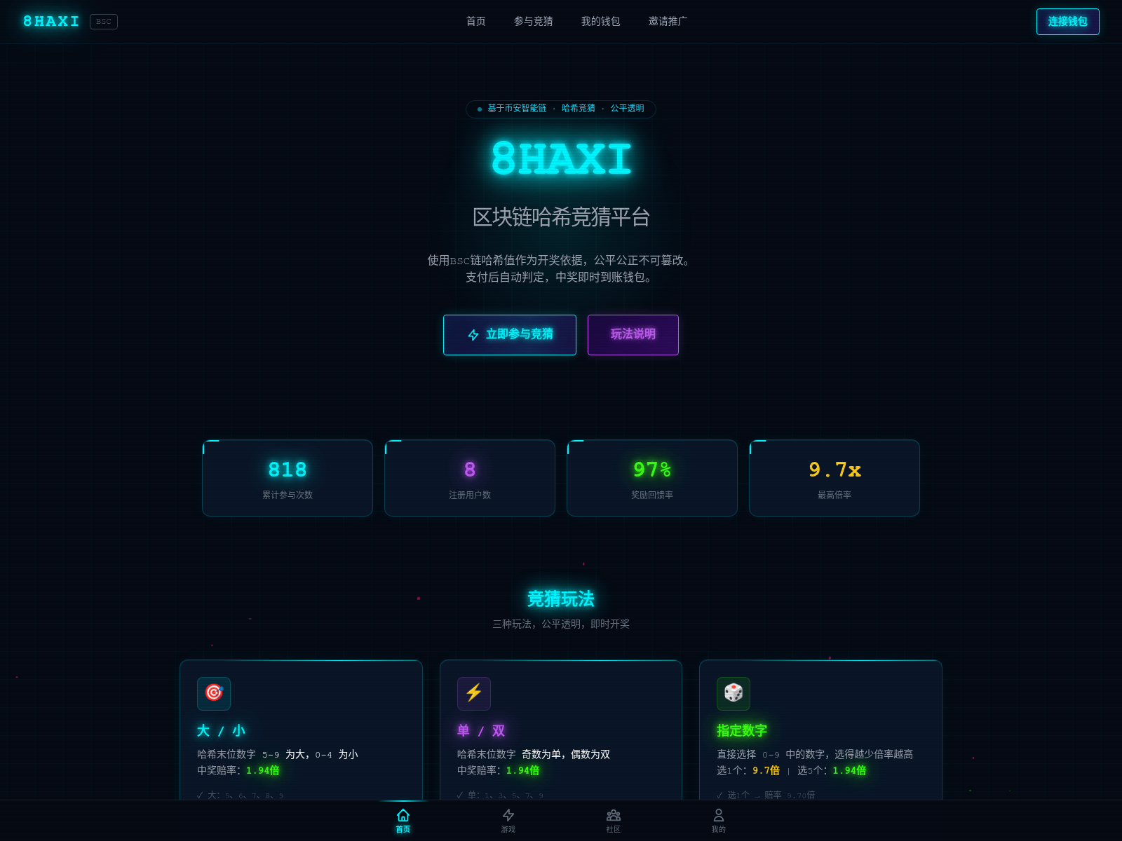 Screenshot of haxi.mgtindex.com