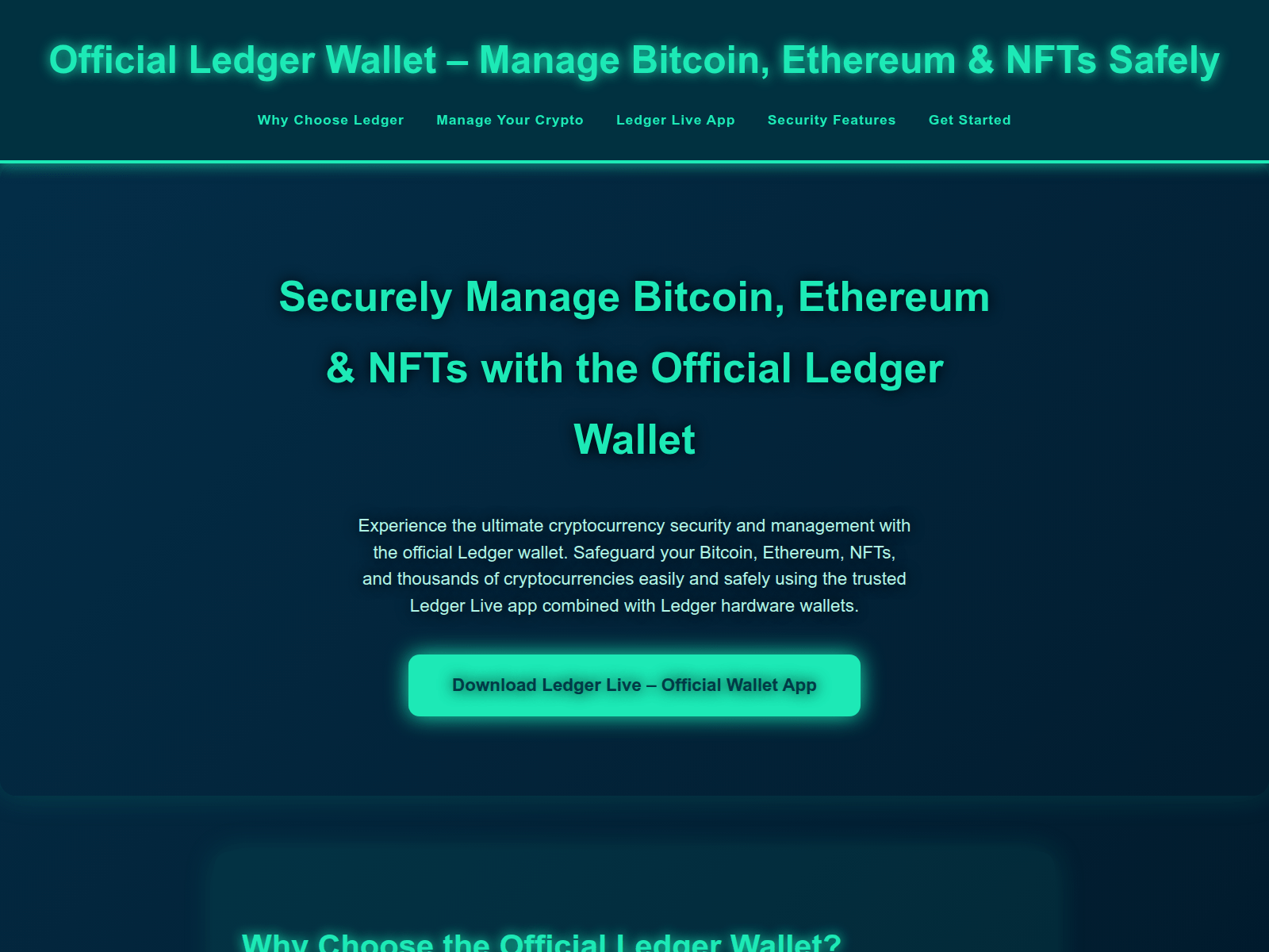 Screenshot of supp-ldger-wallet.pages.dev