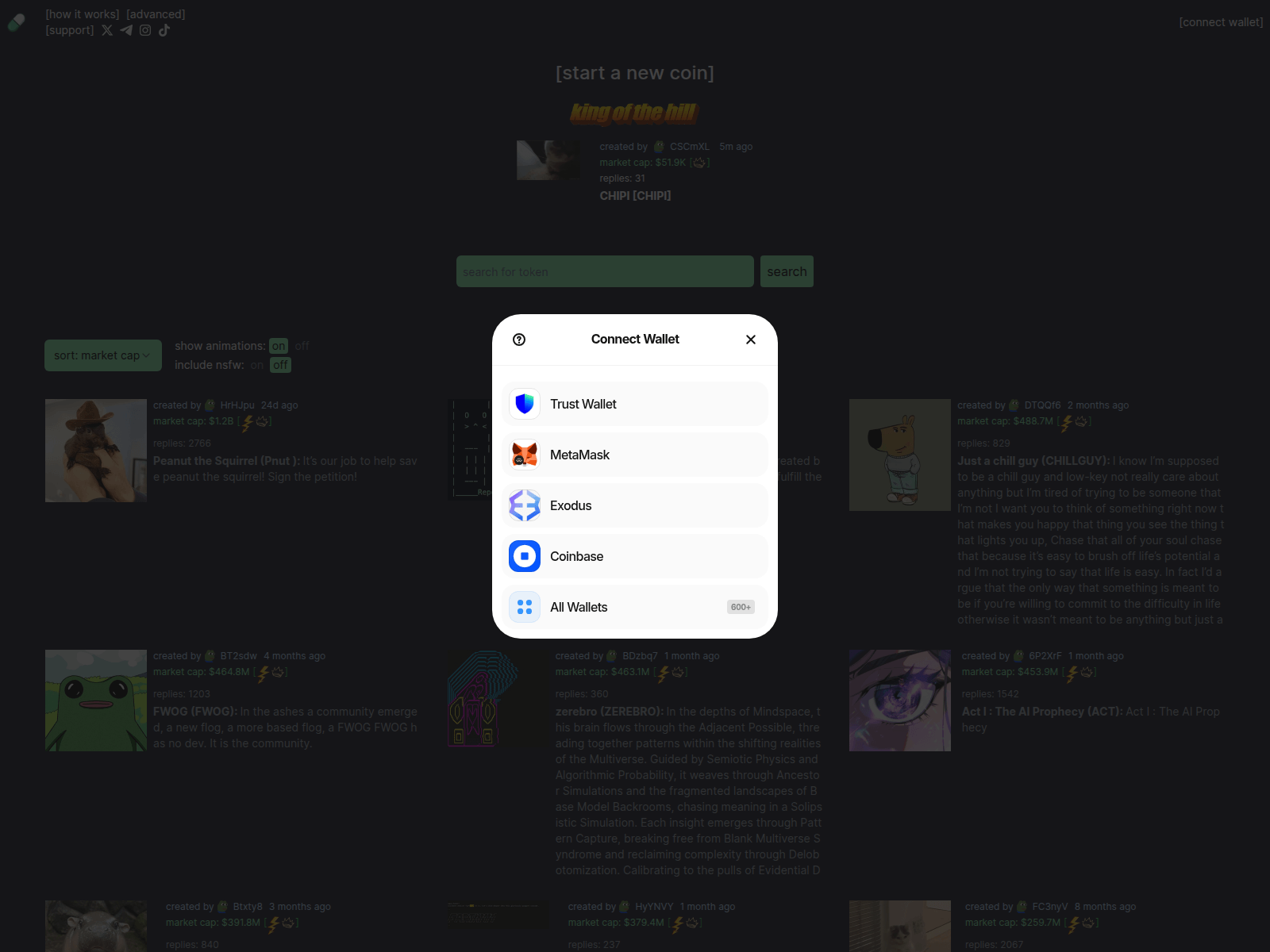 Screenshot of pumpfun-boards.pages.dev