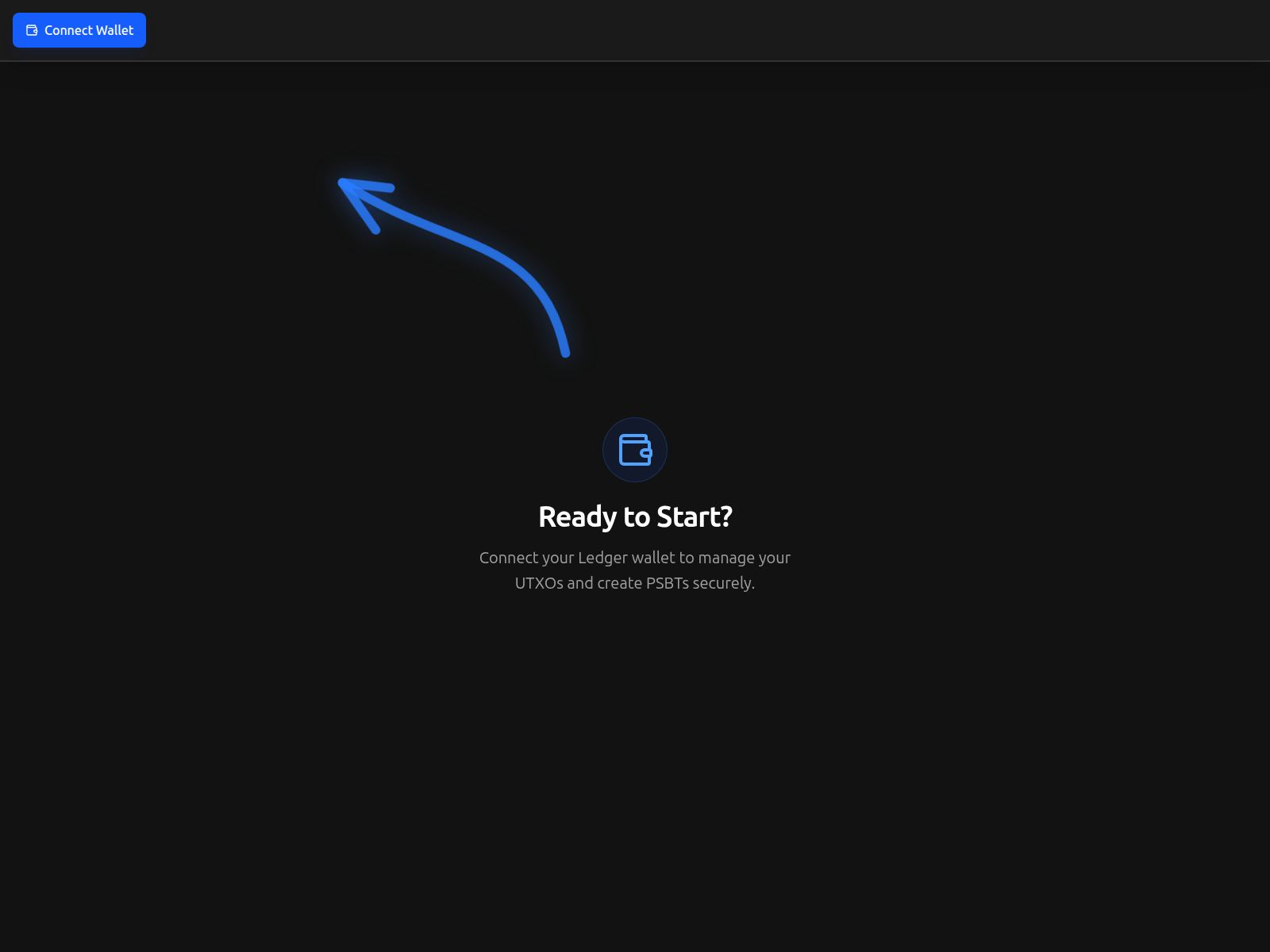Screenshot of sign-psbt-live-app.pages.dev