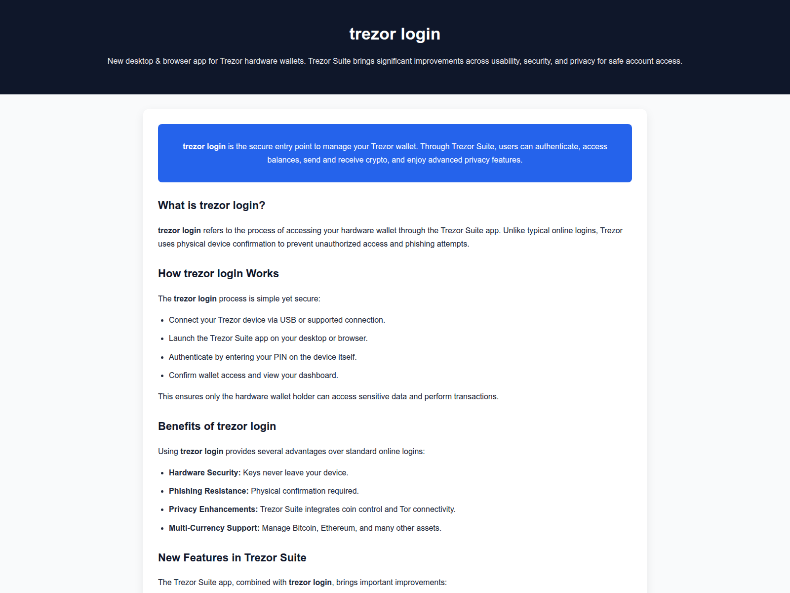 Screenshot of tresor-log.pages.dev