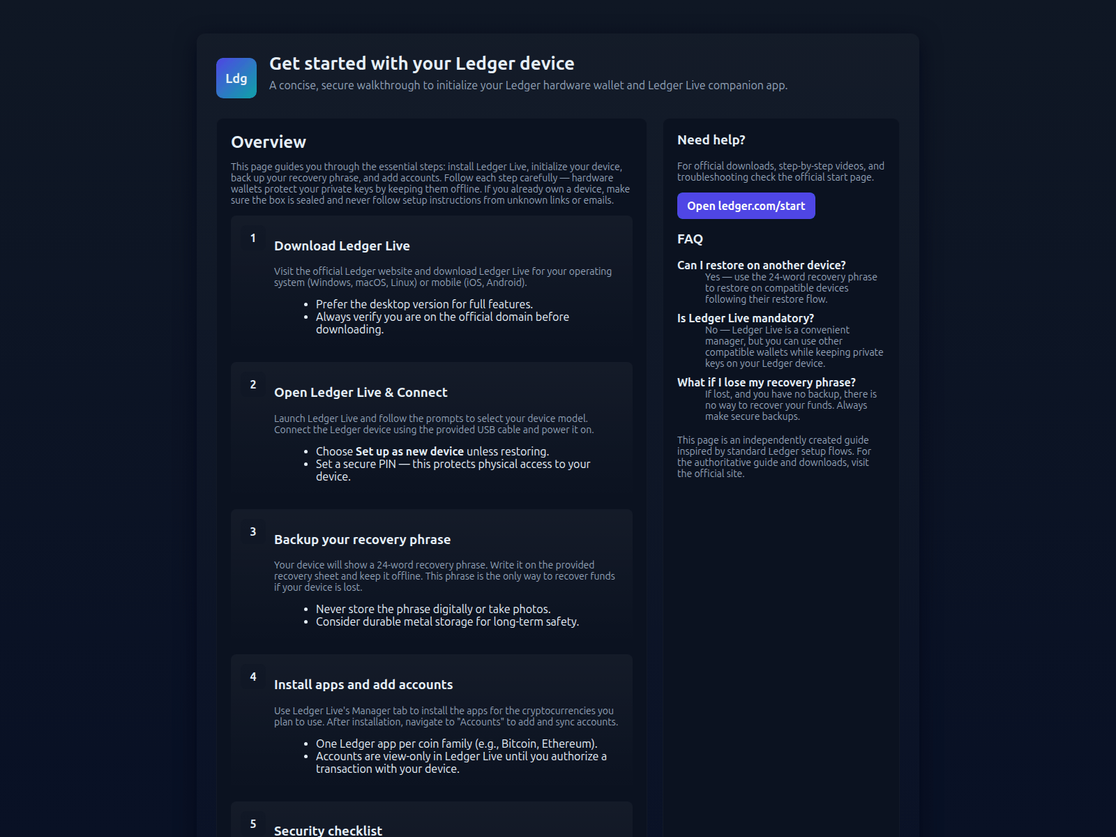 Forensic screenshot of welcome-ldgr-guide.pages.dev