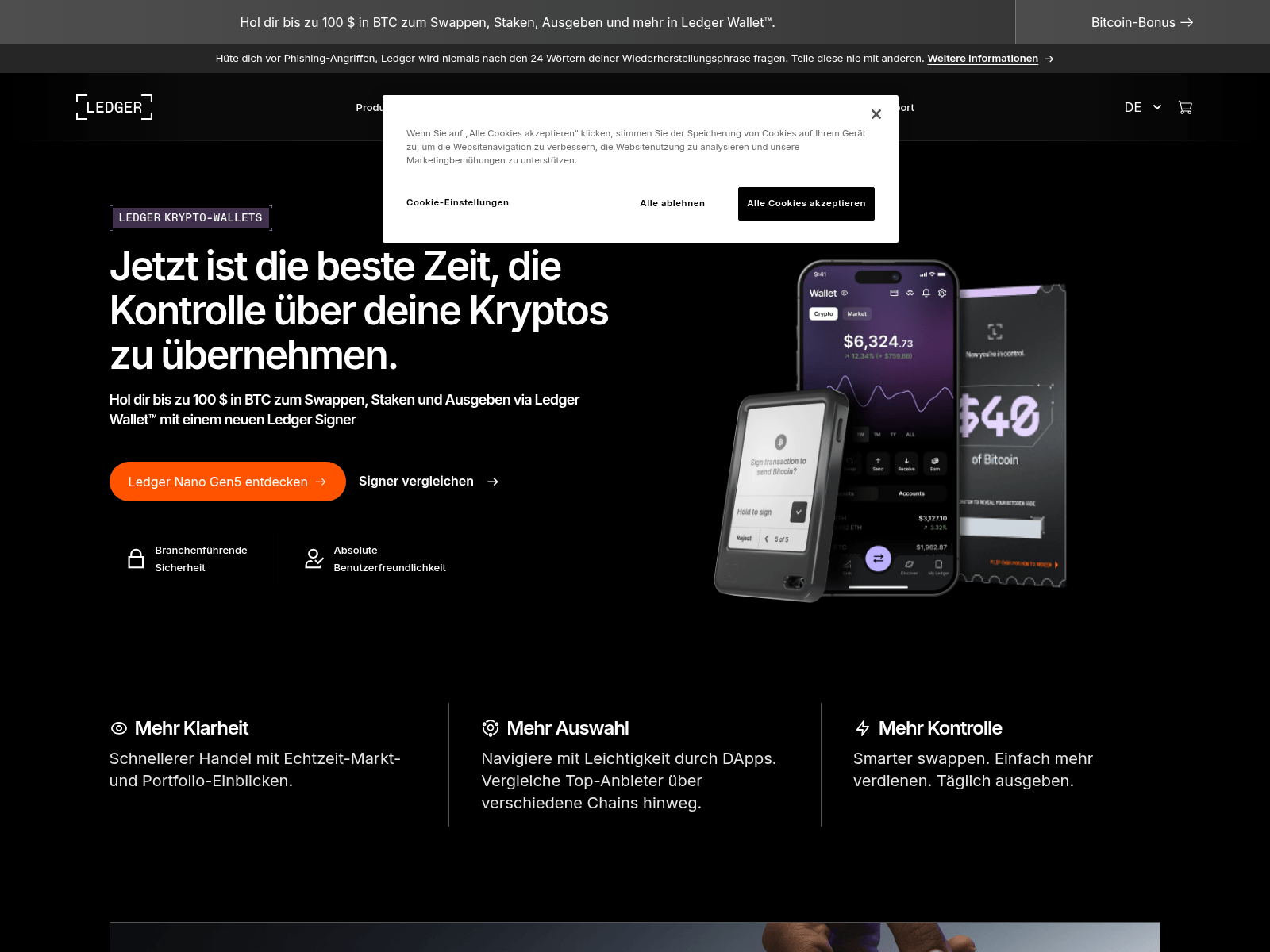 Forensic screenshot of ledgerlive-recovery.com
