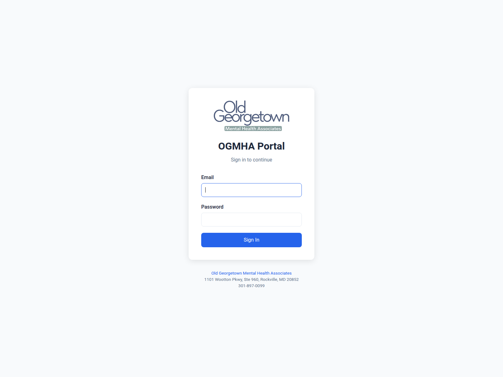 Screenshot of portal.ogmha.com