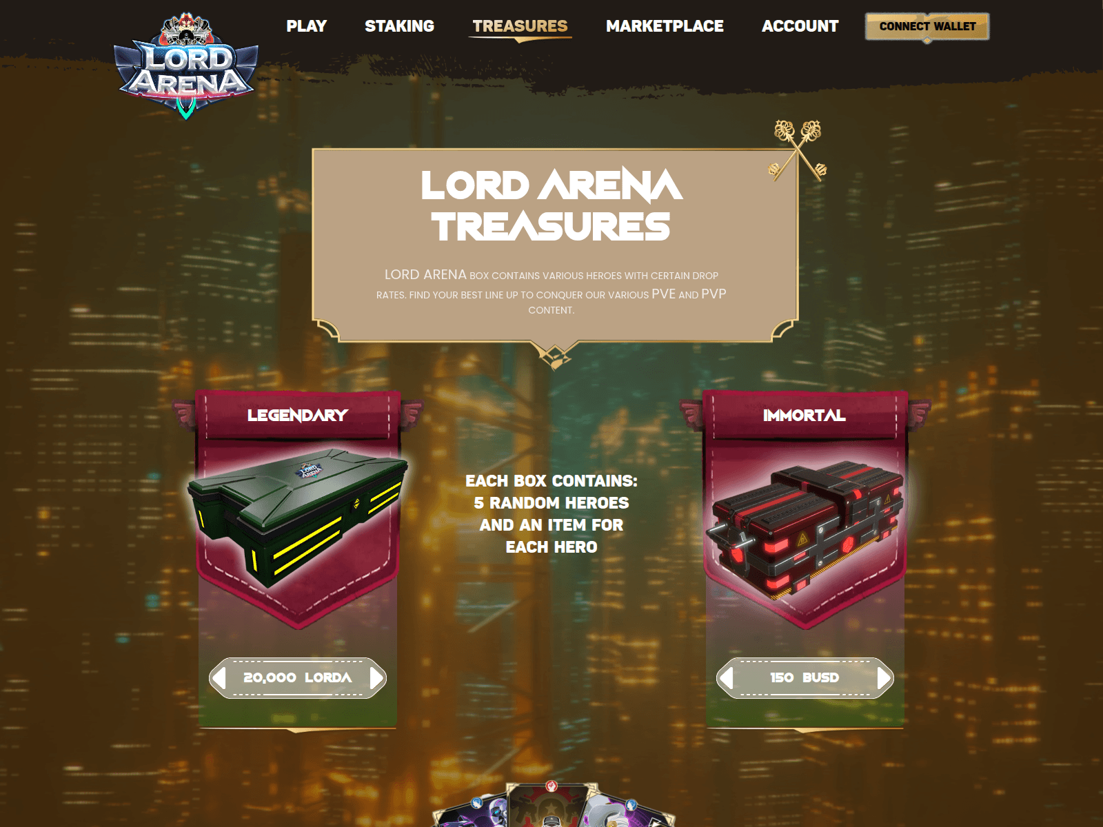Screenshot of lordarena-web.pages.dev