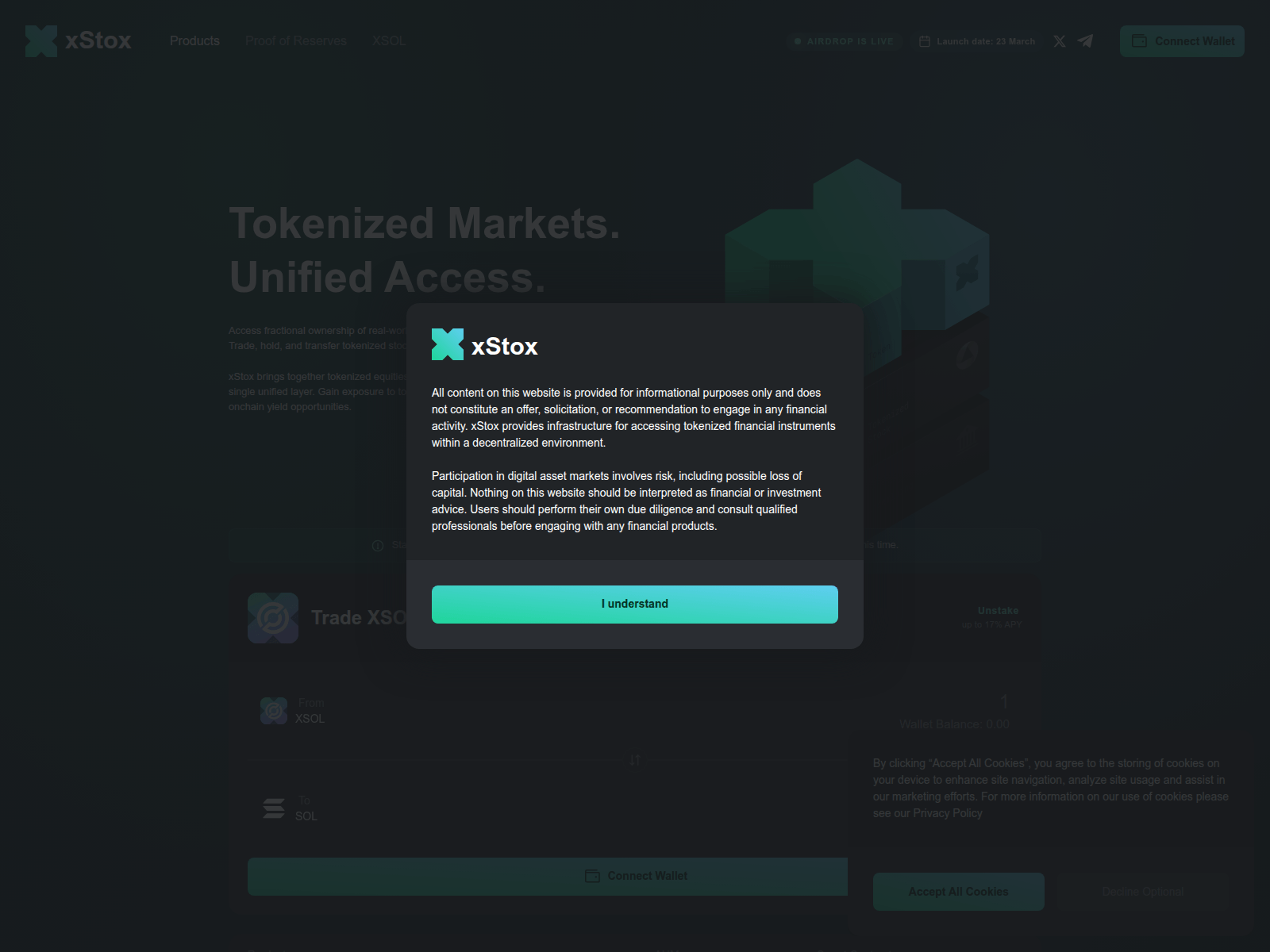 Screenshot of solaxfi.net