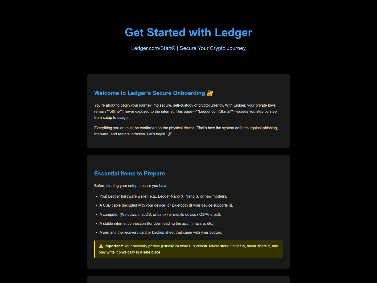 Screenshot of ldger-com-start-faq.pages.dev