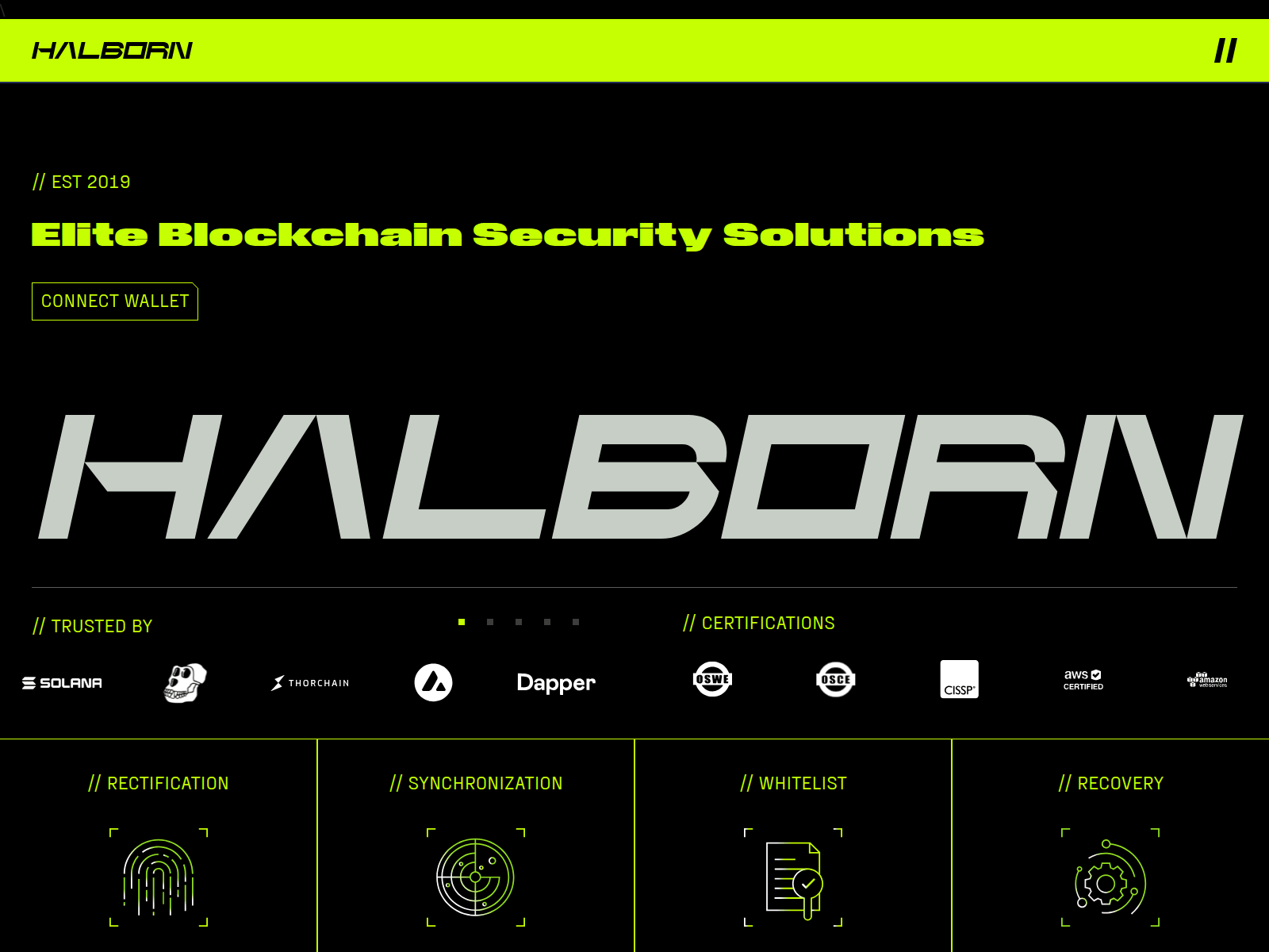 Screenshot of halbornsecurities.pages.dev