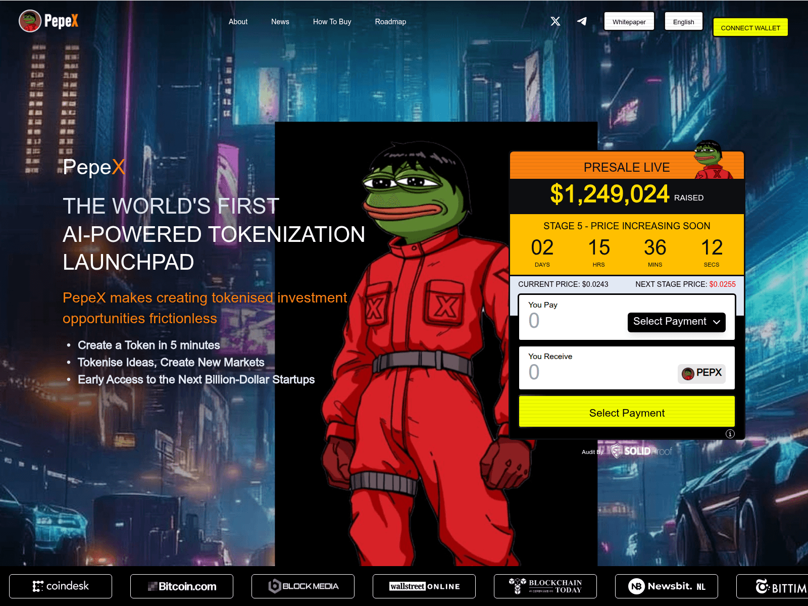 Screenshot of pepexfun.pages.dev