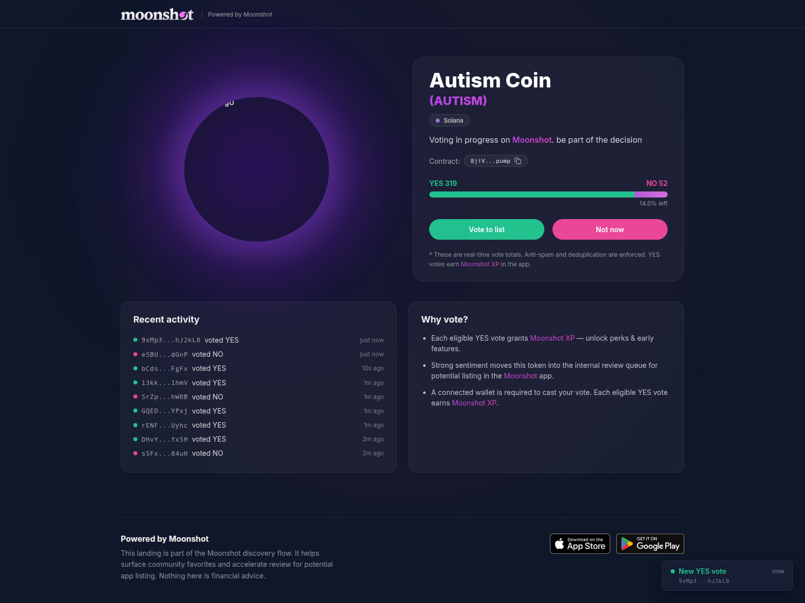 Screenshot of moonshot-listing.fun