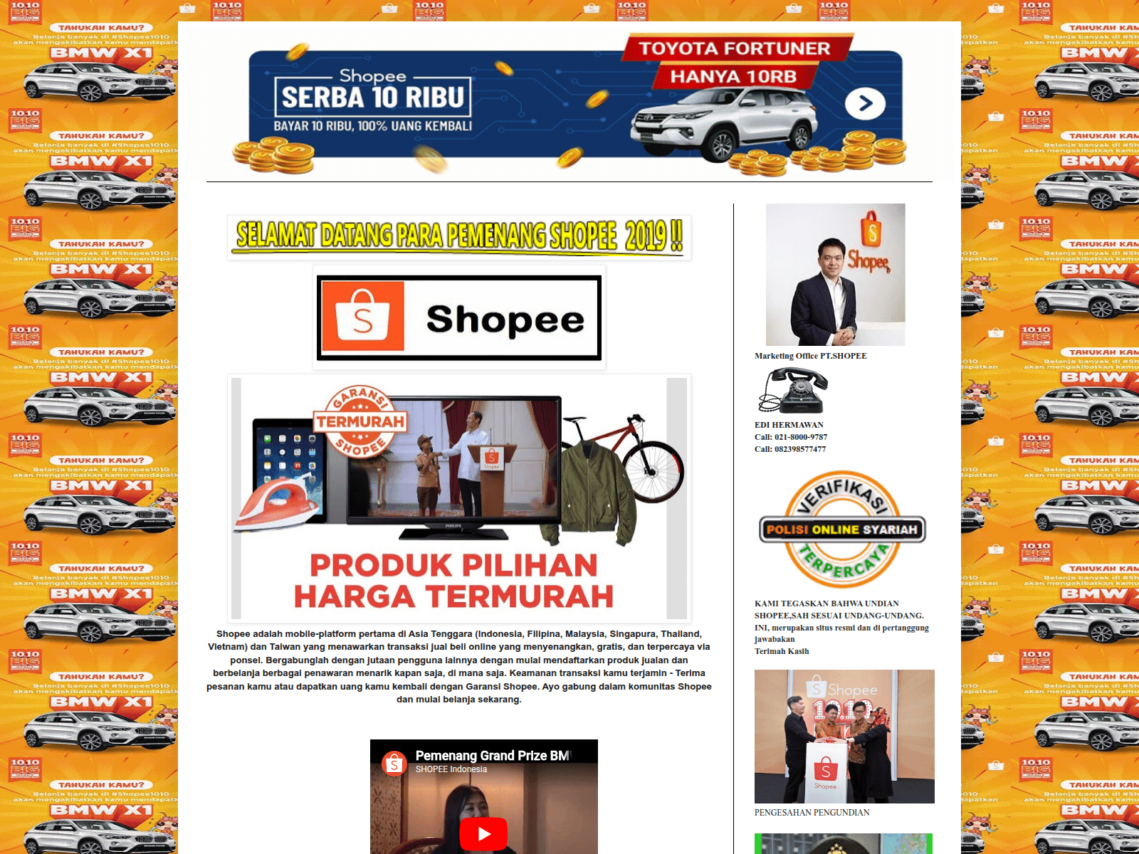 Screenshot of shopee815.blogspot.com