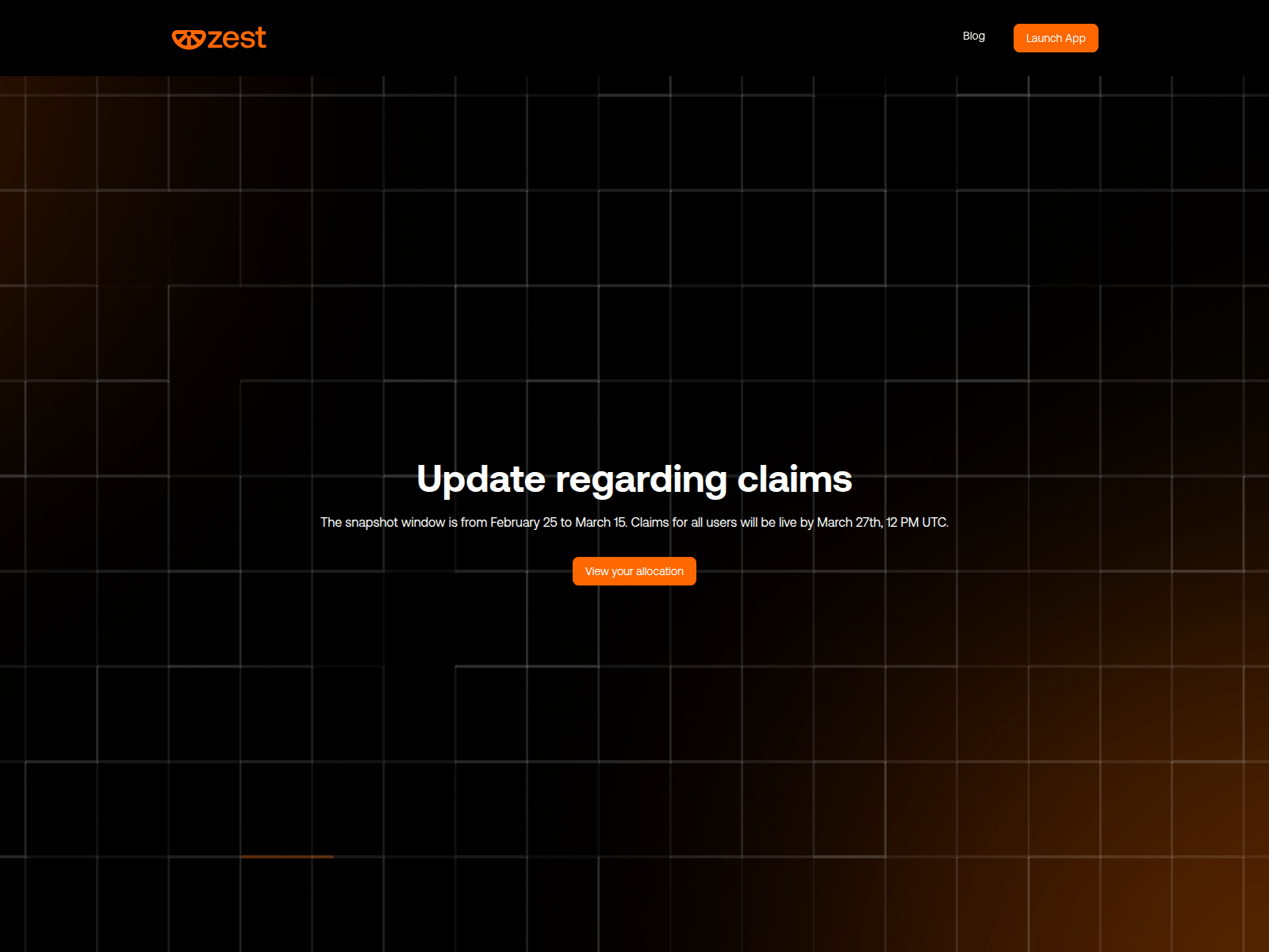 Screenshot of portal-zestprotocol.xyz