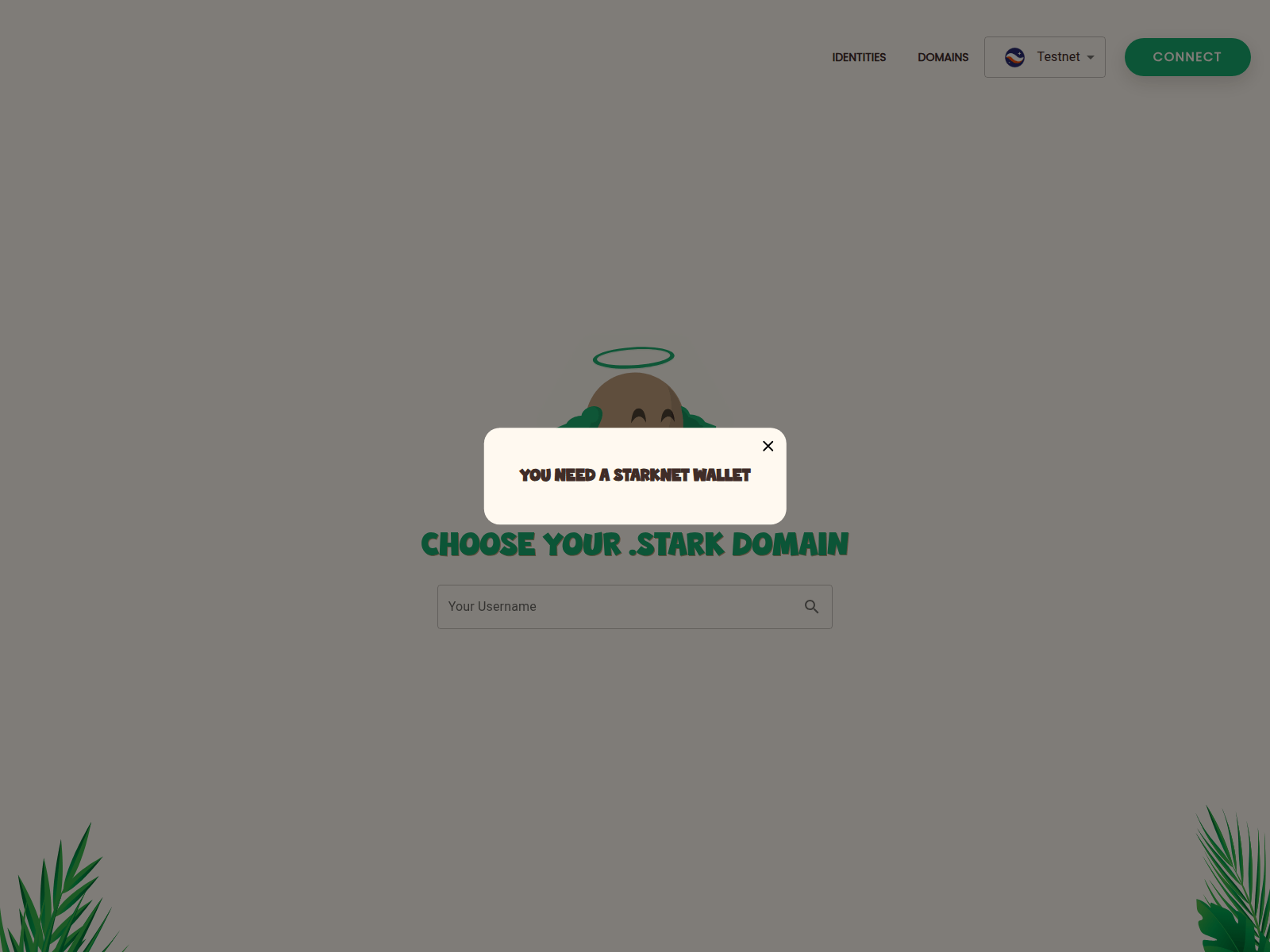 Screenshot of zap-mint-starknet-id-frontend.pages.dev