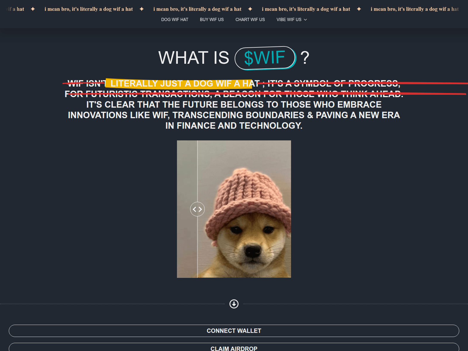 Screenshot of dogwifcoin-in.pages.dev