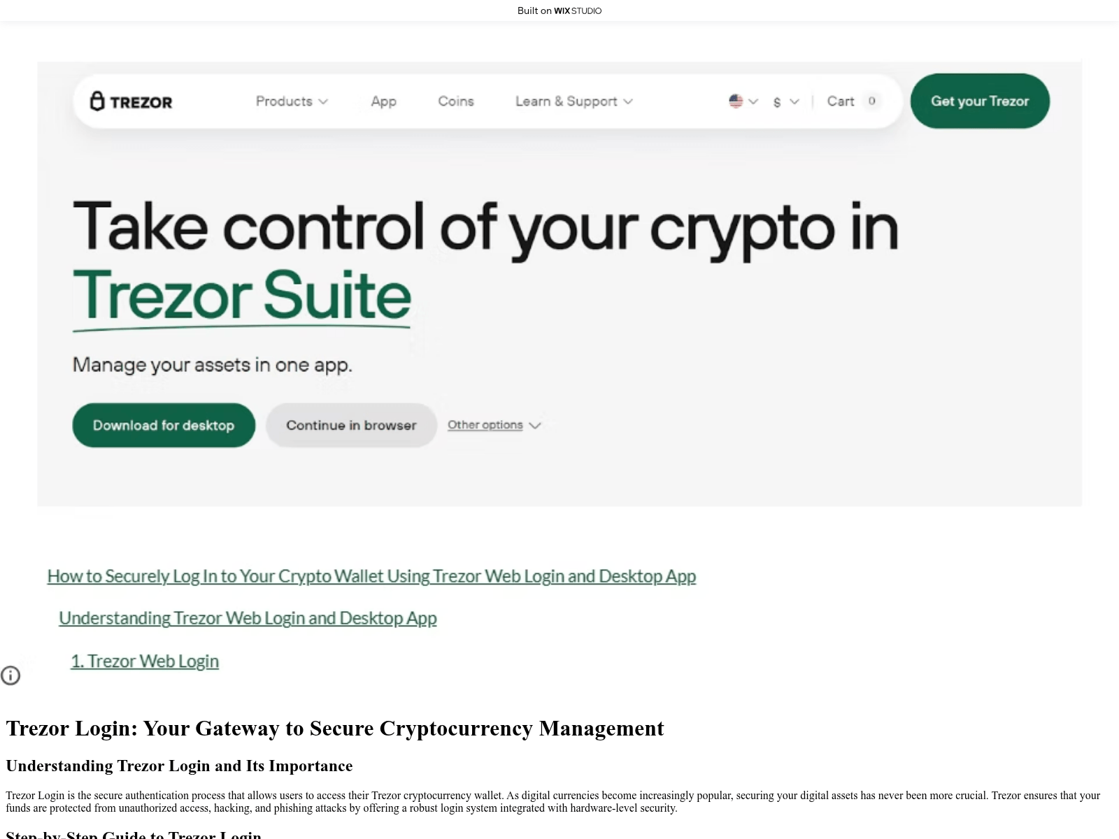 Screenshot of trexor-view.wixstudio.com