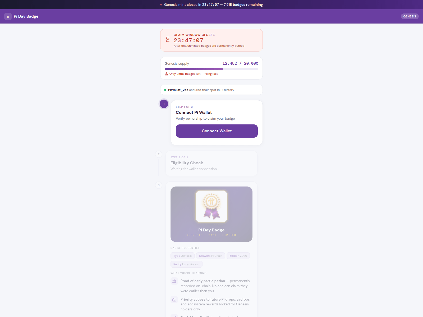 Screenshot of pidaybadge.pages.dev