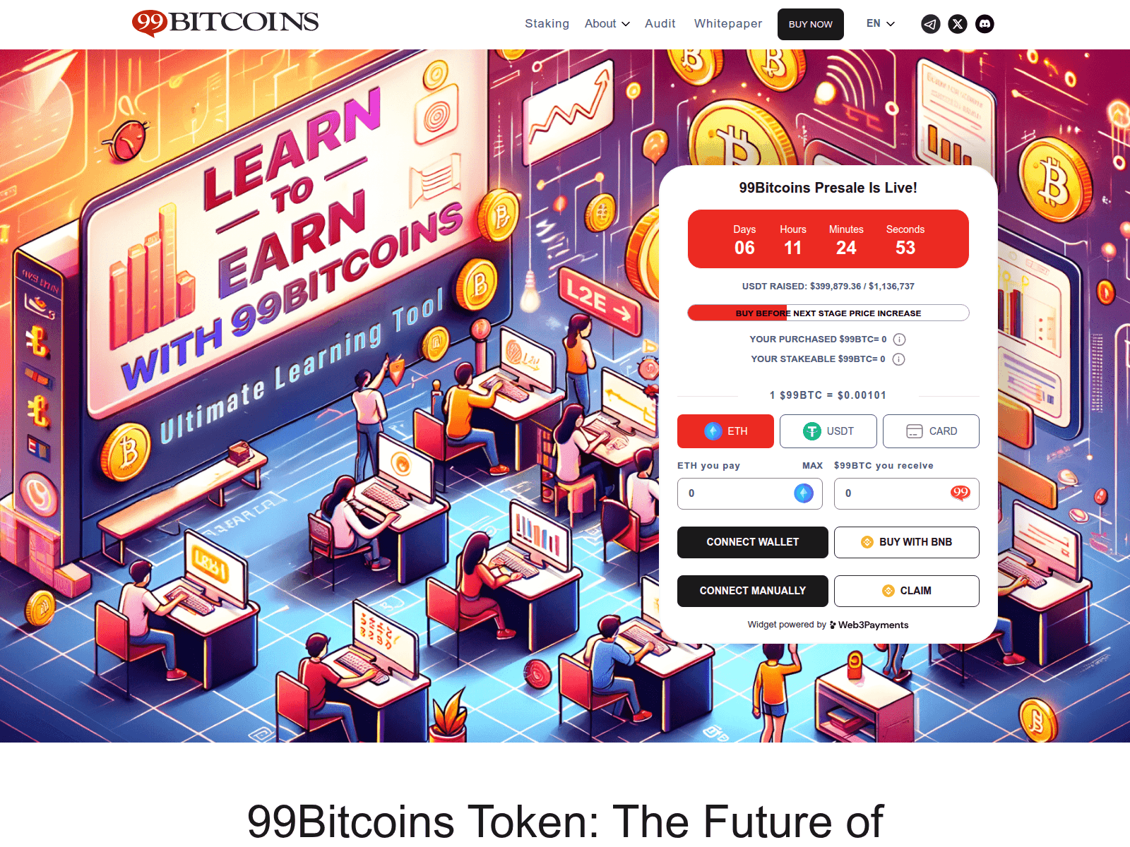 Screenshot of presale-99bitcoins.pages.dev
