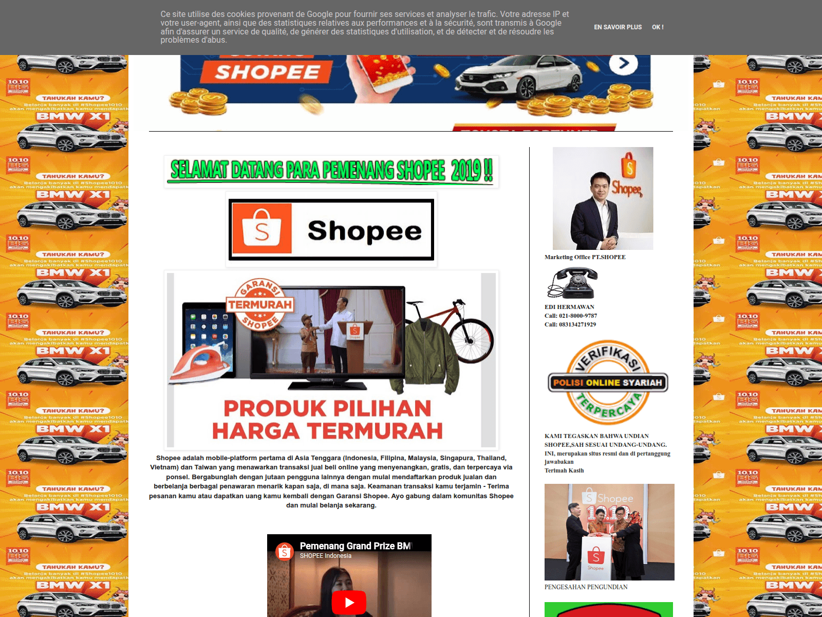 Screenshot of shopee1929.blogspot.com