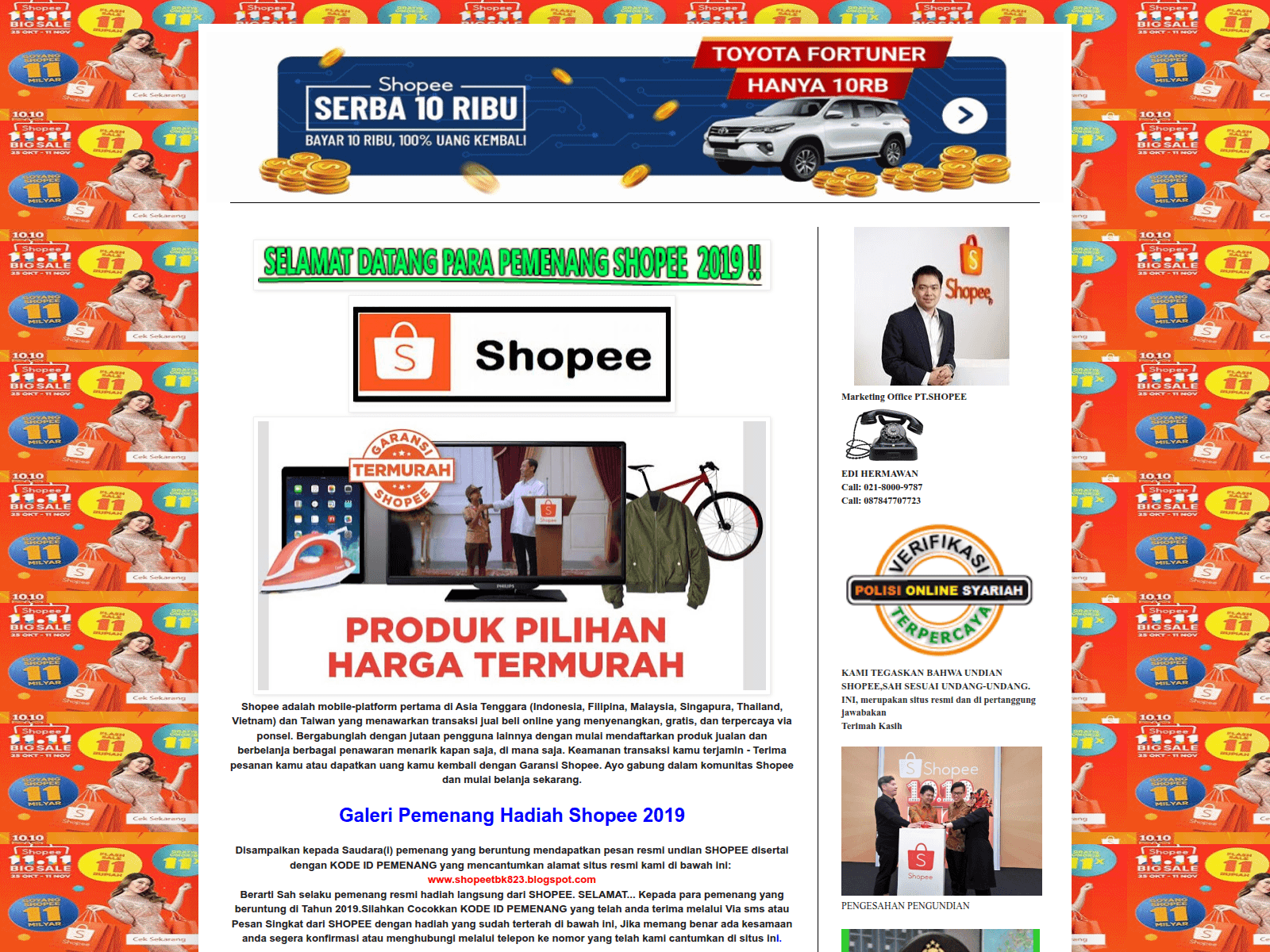 Screenshot of shopeetbk823.blogspot.com