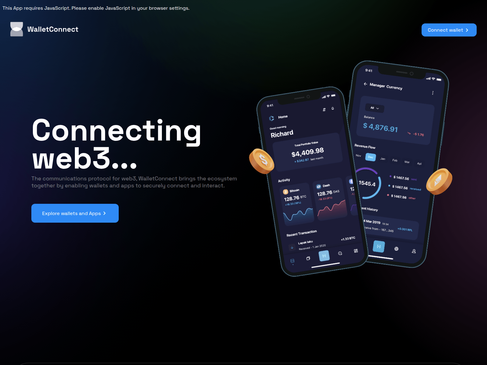 Screenshot of web3multiconnectdapp.pages.dev