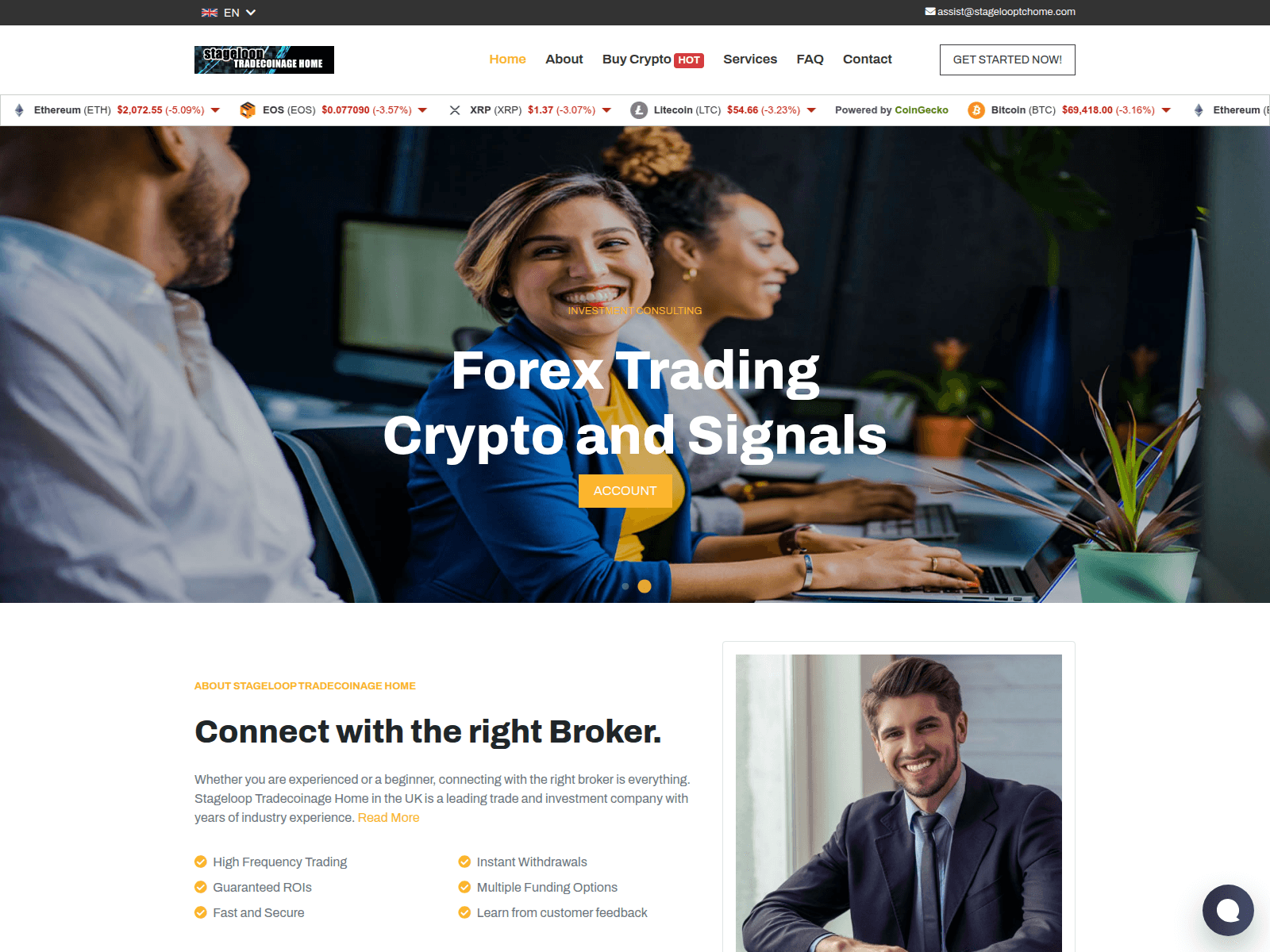 Screenshot of stagelooptchome.com
