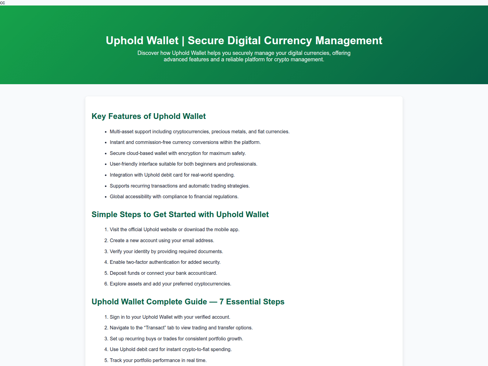 Screenshot of connect-upheld-wallet-eng.pages.dev