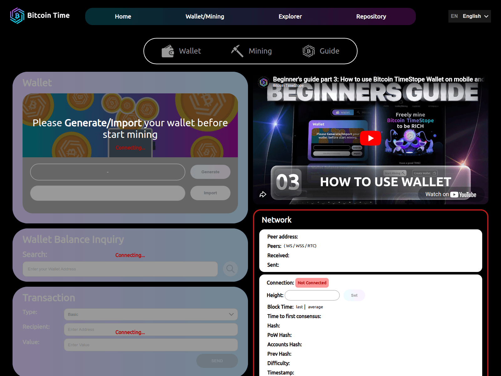 Screenshot of wallet01.bitcoinkrypton.org