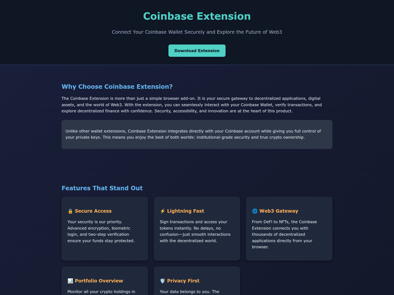 Screenshot of coin-base-browser-extensio.pages.dev
