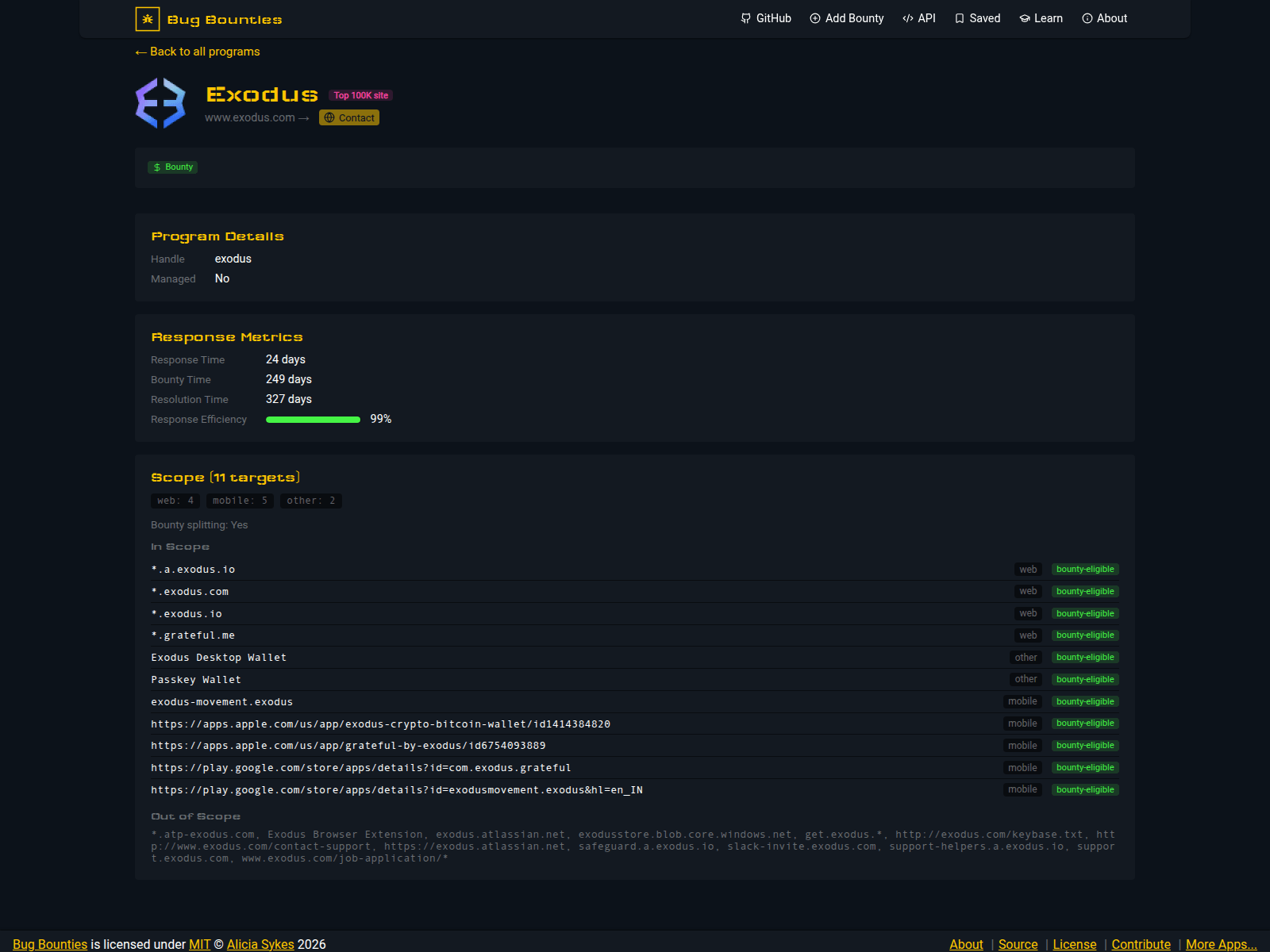 Screenshot of bug-bounties.as93.net