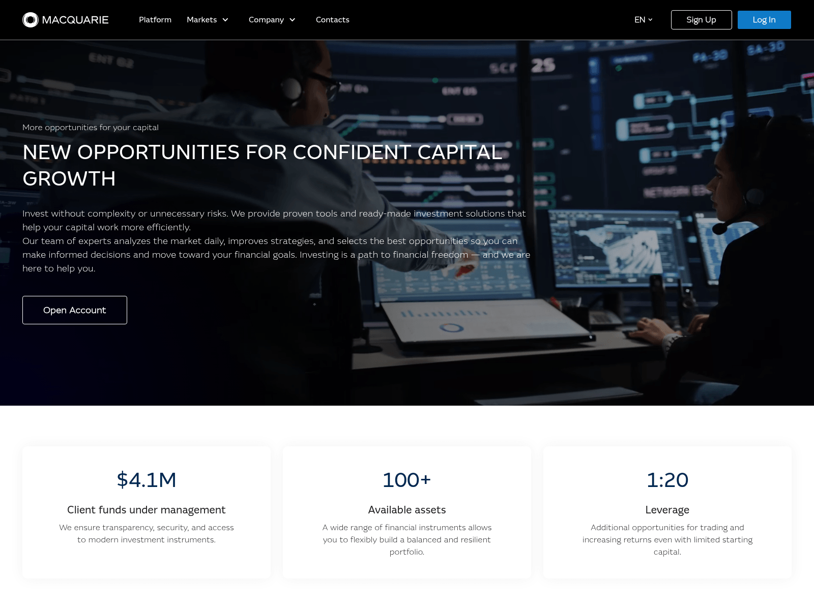 Screenshot of macs-inves.com