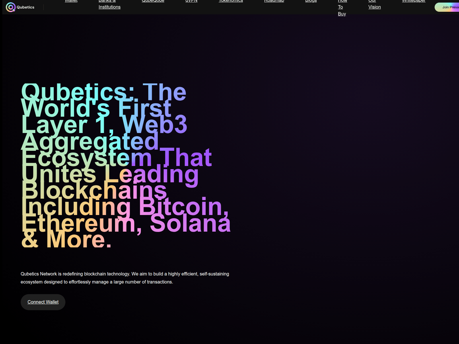 Screenshot of claimqubetics.pages.dev