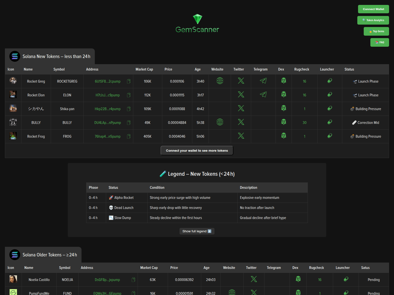 Forensic screenshot of gemscanner.cc