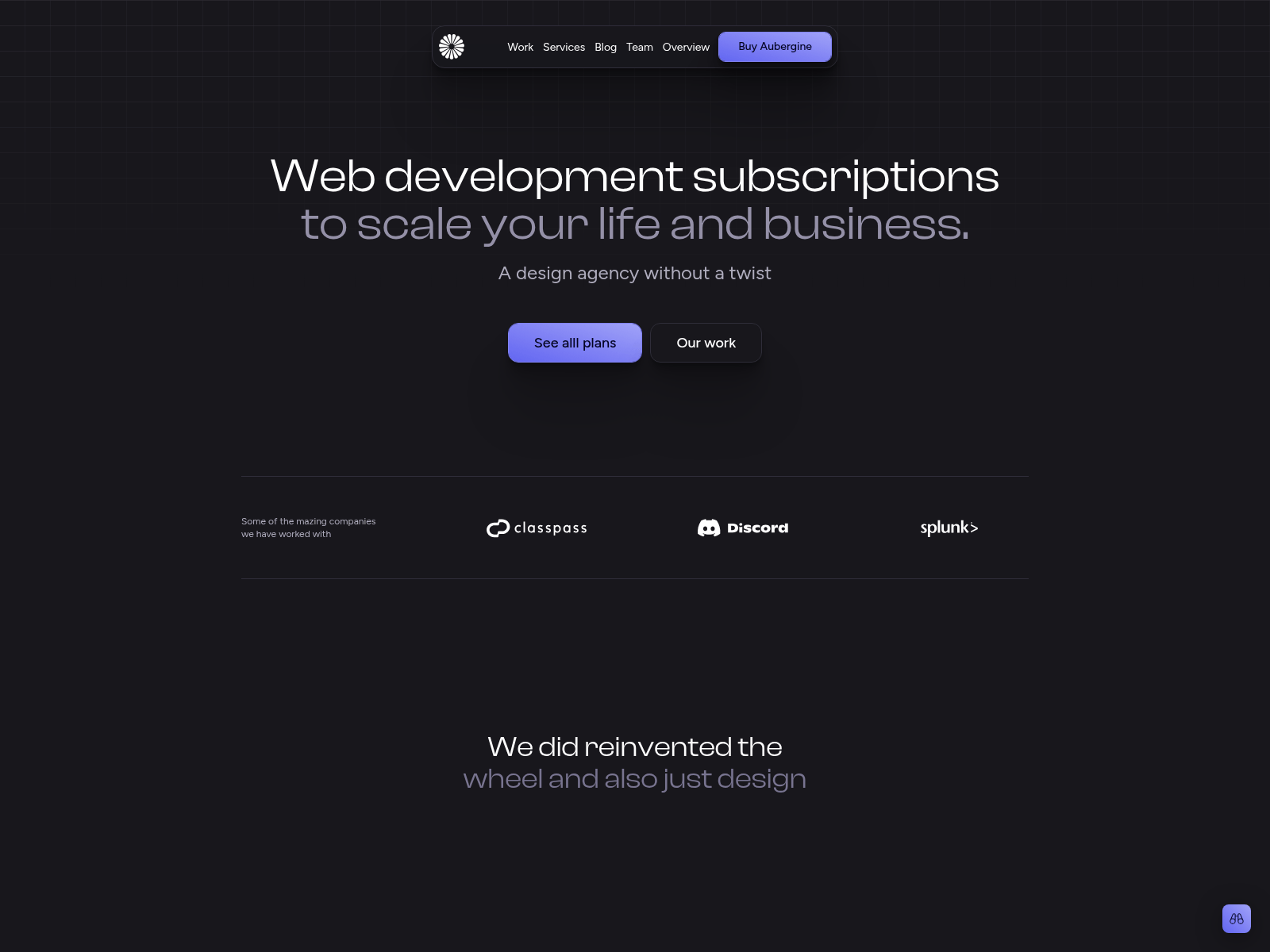 Screenshot of aubergine-astro.pages.dev