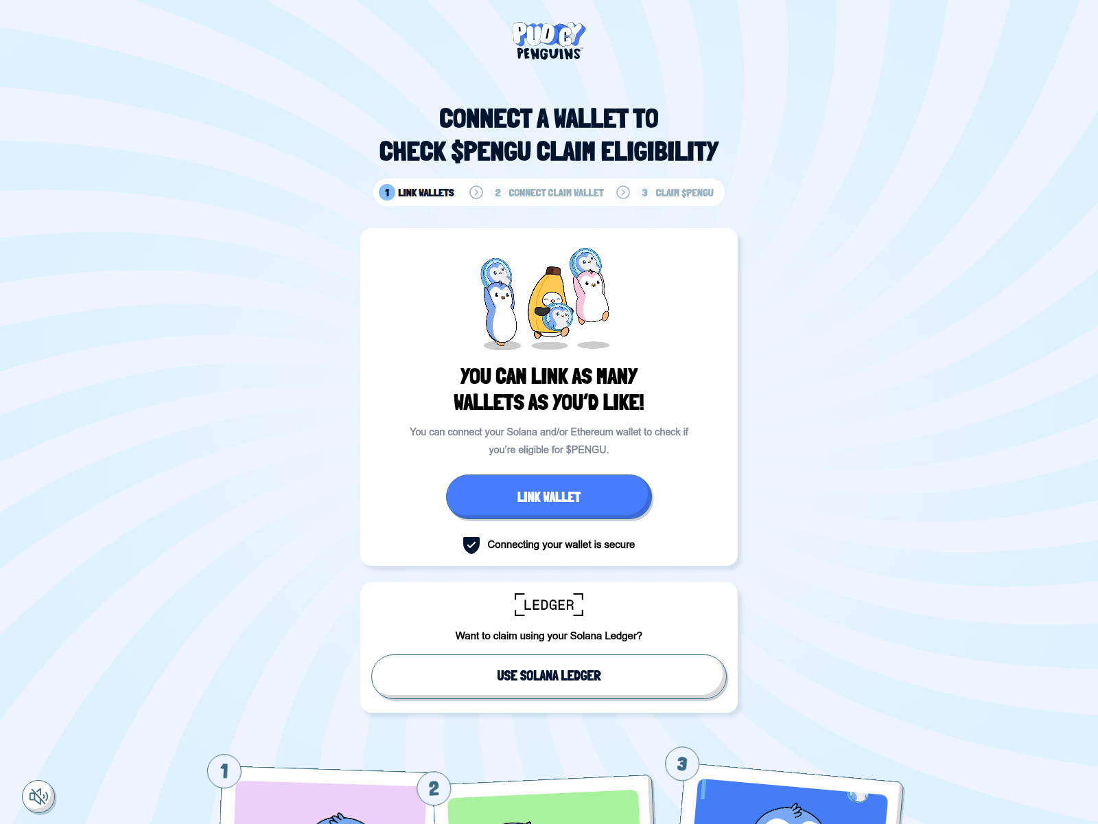 Screenshot of claim-pengu.app