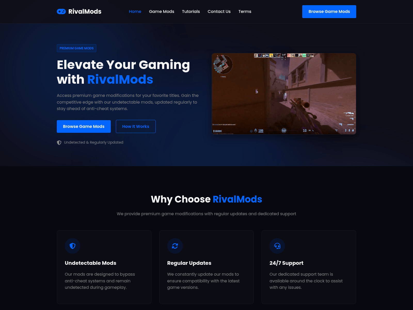 Screenshot of rivalmods.net