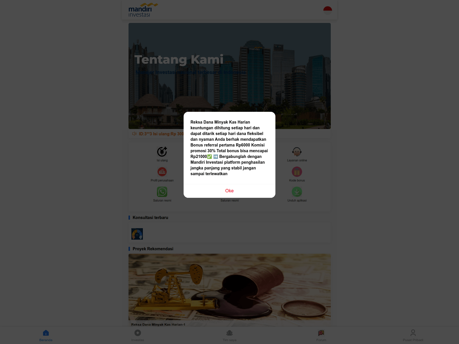 Screenshot of mandiris.mnfin365.top