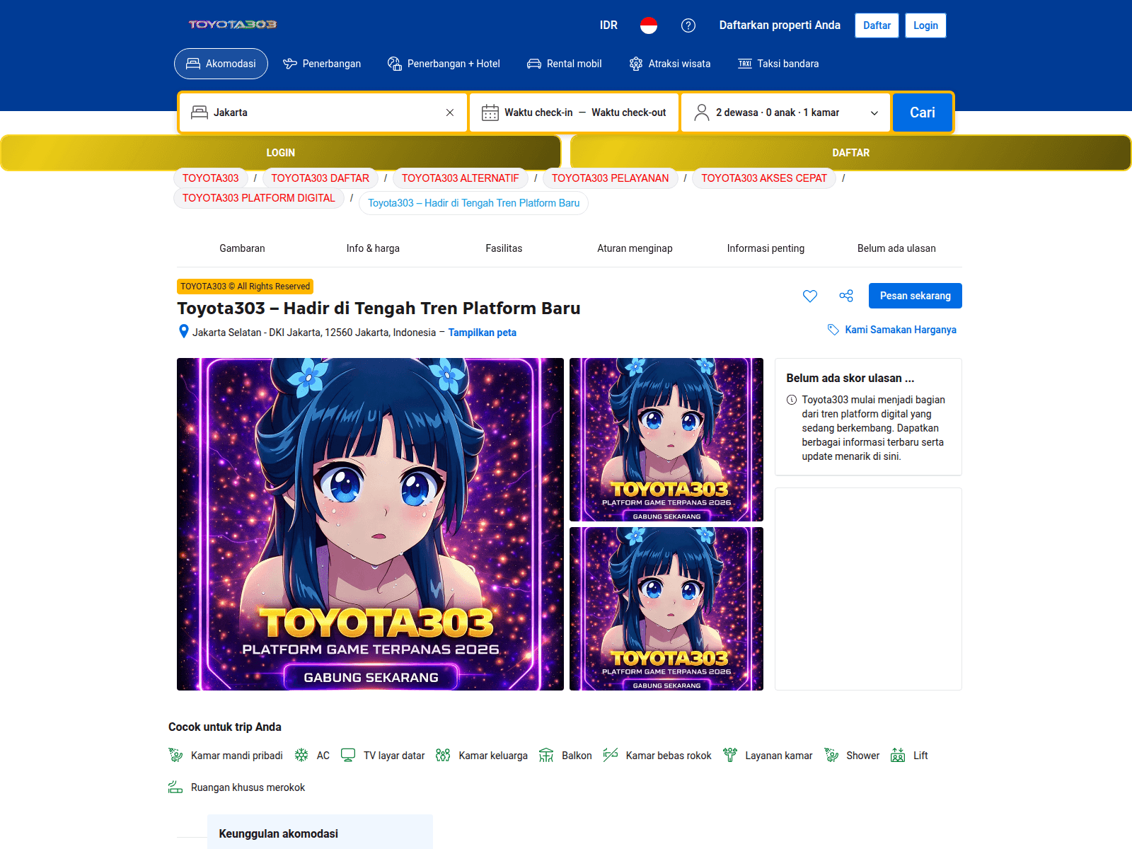 Screenshot of toyota303.it.com