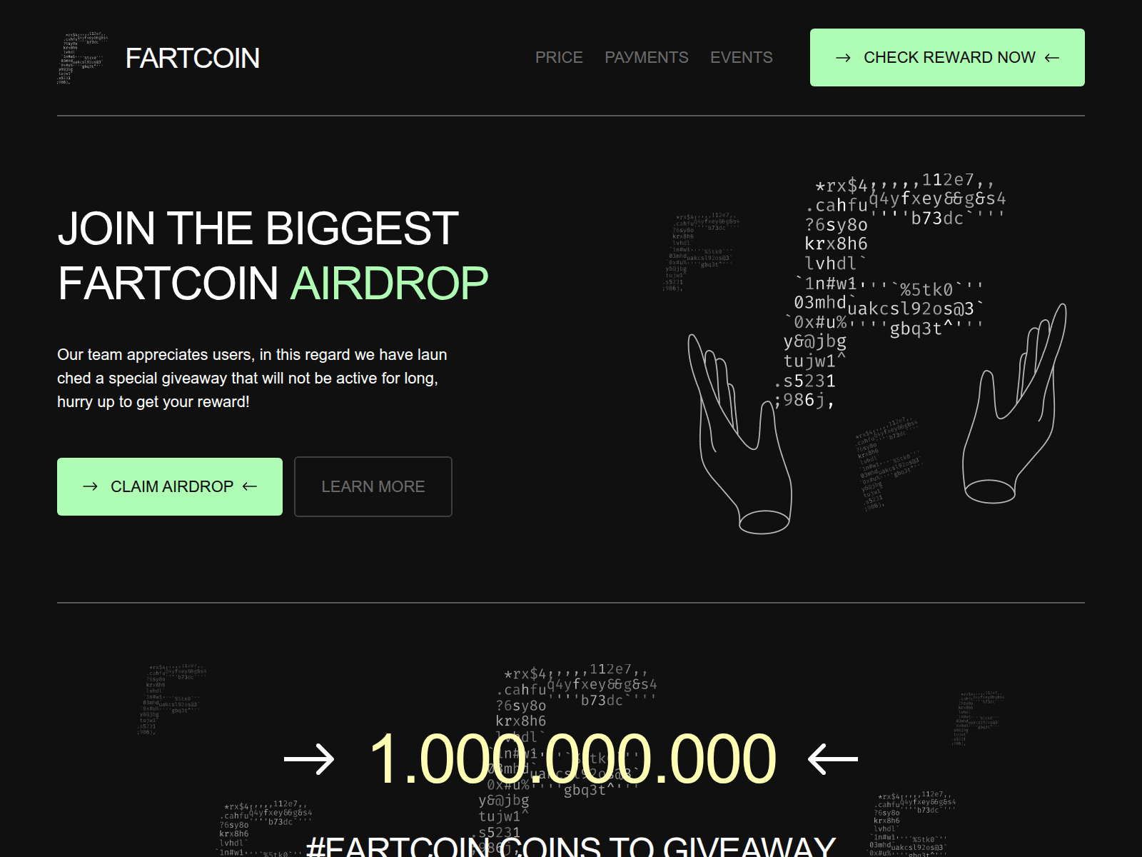 Screenshot of fart-award.click