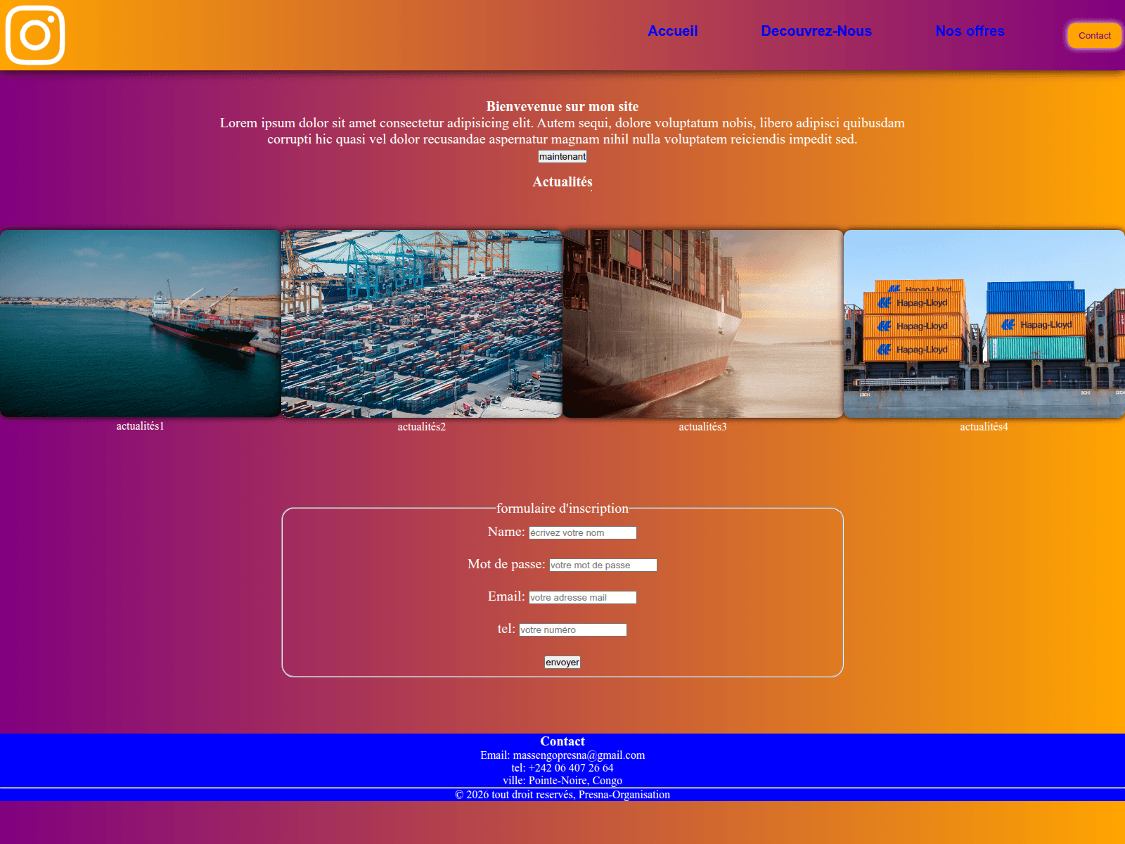 Screenshot of presna-org.github.io