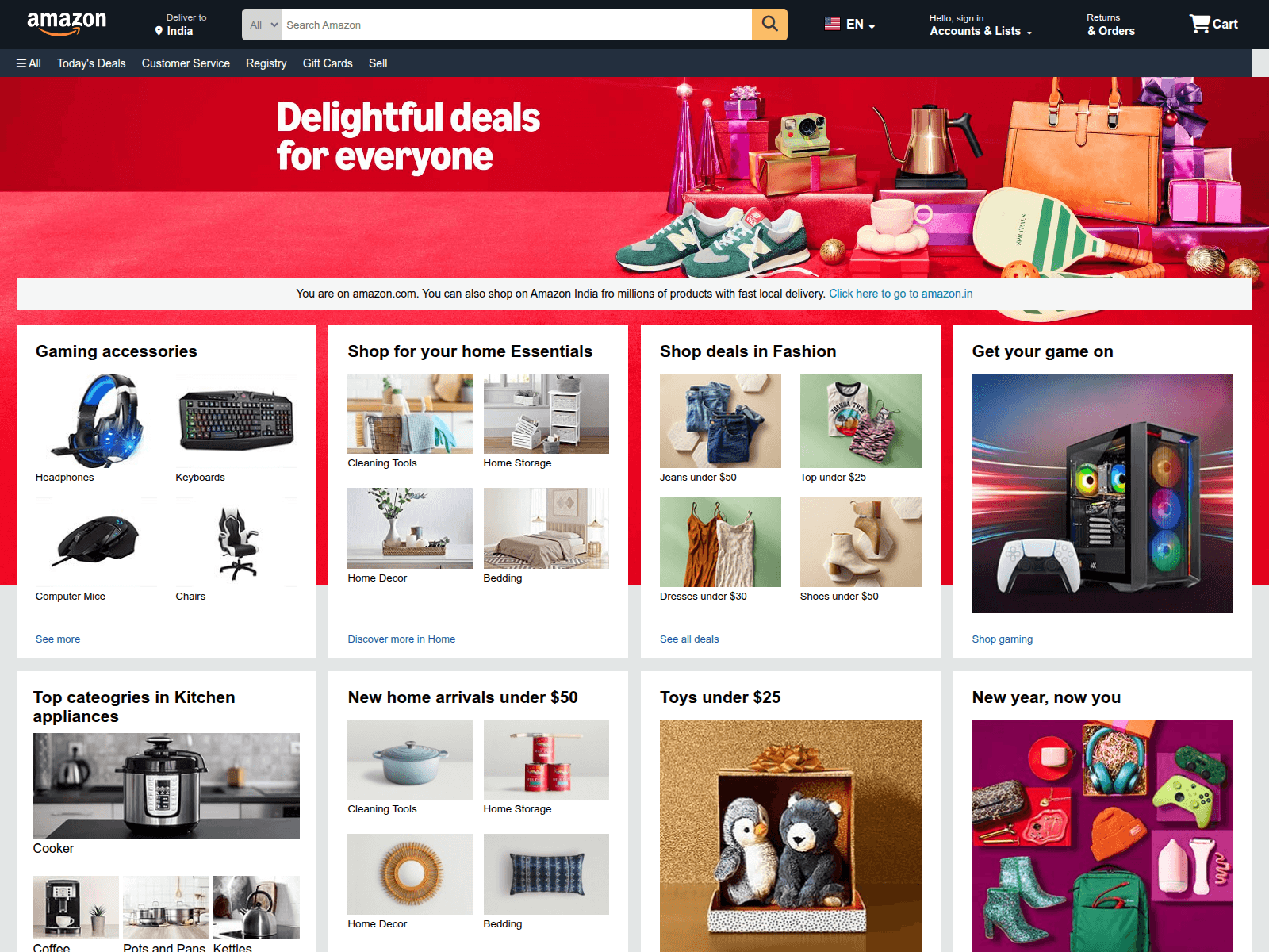 Screenshot of amazon-clone-swart-kappa.vercel.app