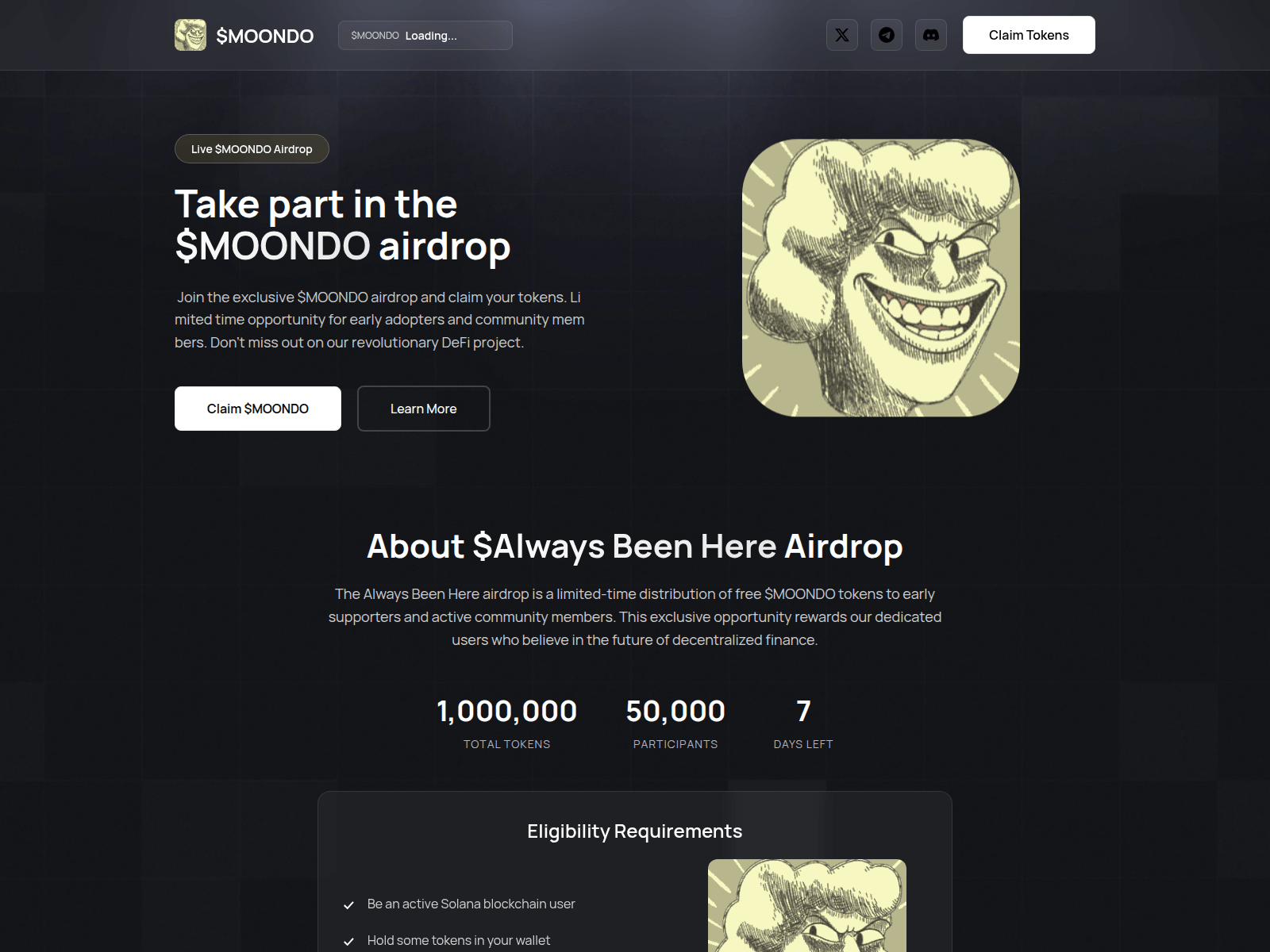 Screenshot of claim-moondo.pages.dev
