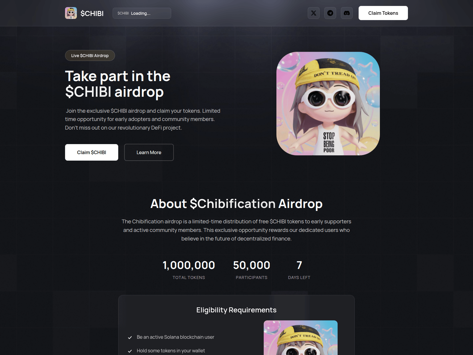Screenshot of chibi-reward.pages.dev