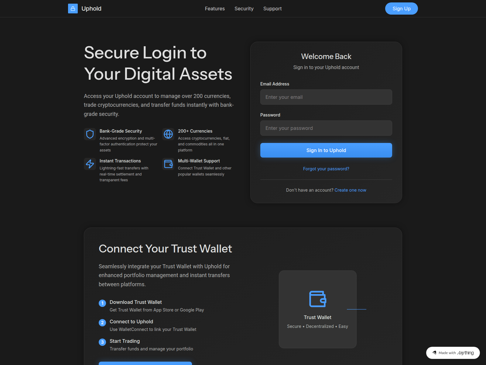 Forensic screenshot of io-uphelld.created.app