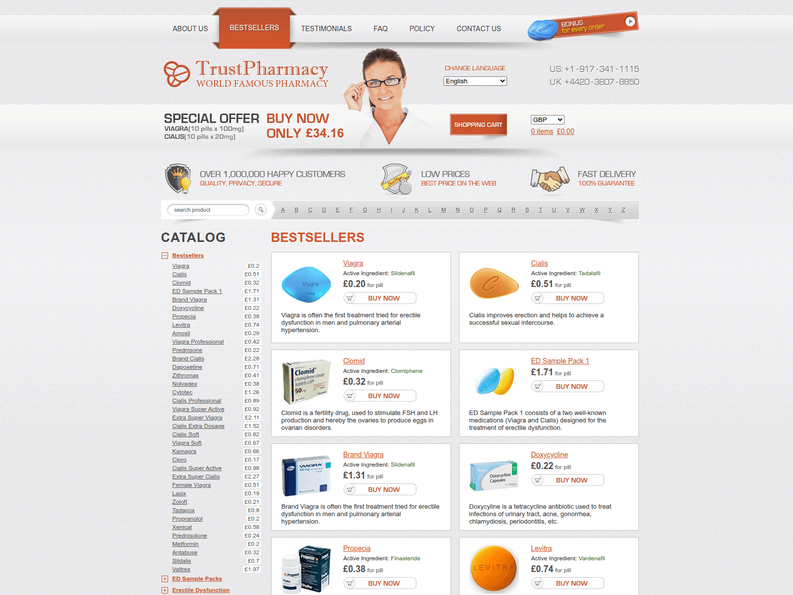 Screenshot of canadianmopharmacy.com