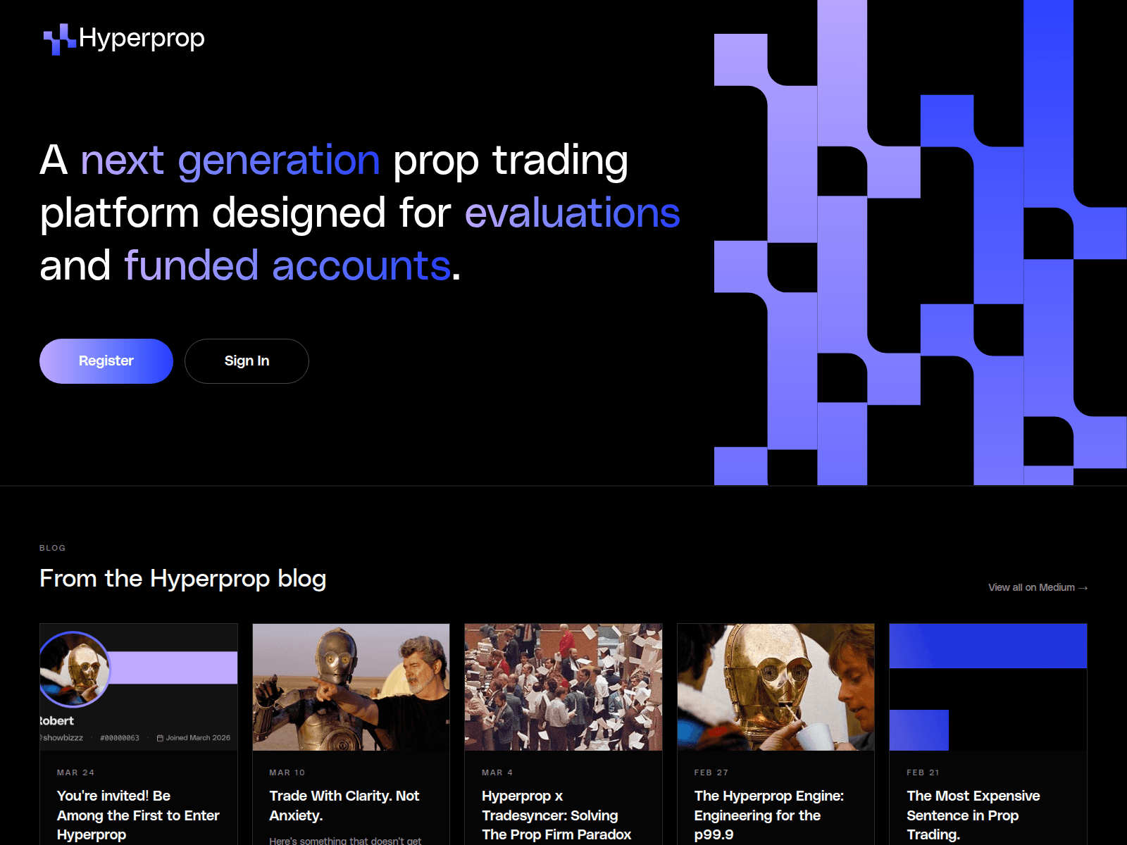 Screenshot of hyperprop.com