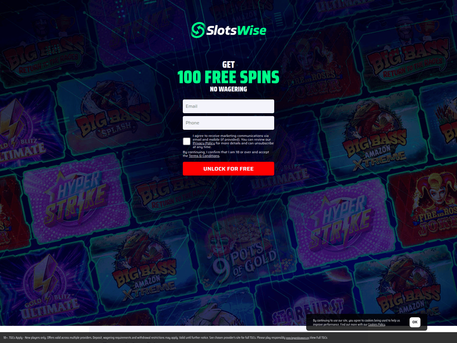 Screenshot of ie.slotswise.com