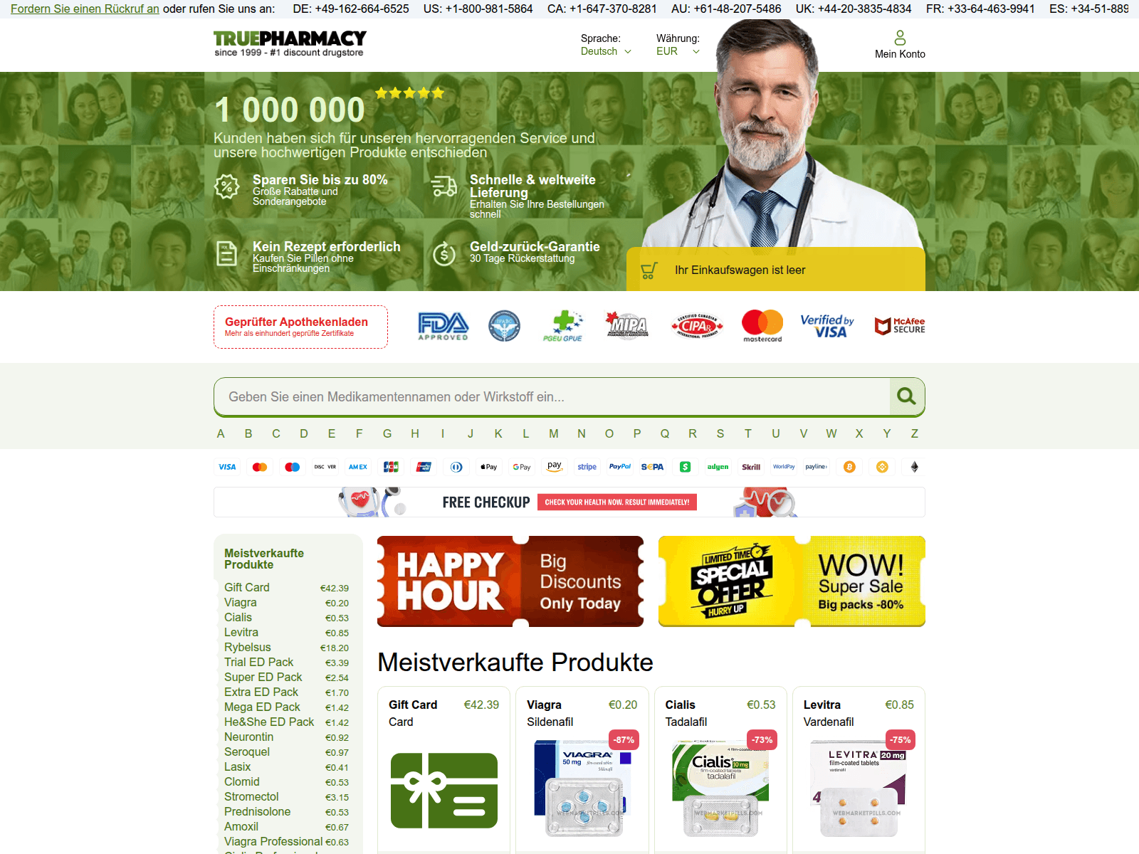 Screenshot of webmarketpills.com
