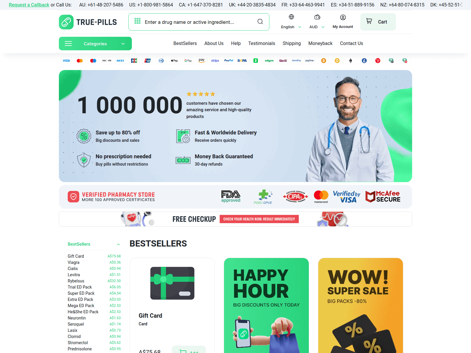 Screenshot of realbestusashipment.com