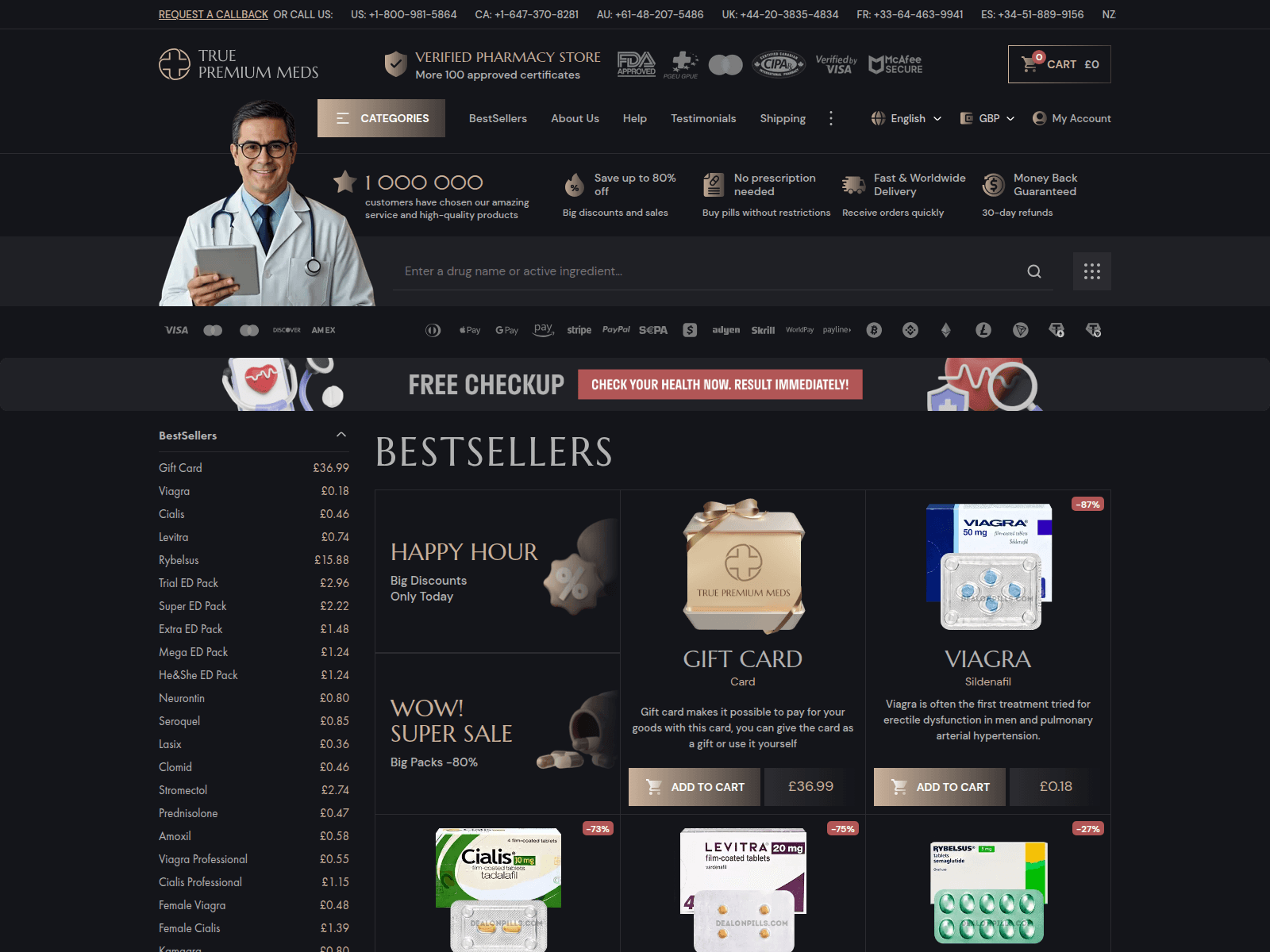 Screenshot of dealonpills.com